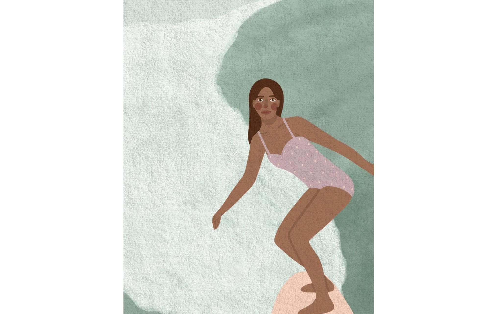   Serviette de bain »Chic Mic Surfing 90 x 180 cm« Schnell trocknend