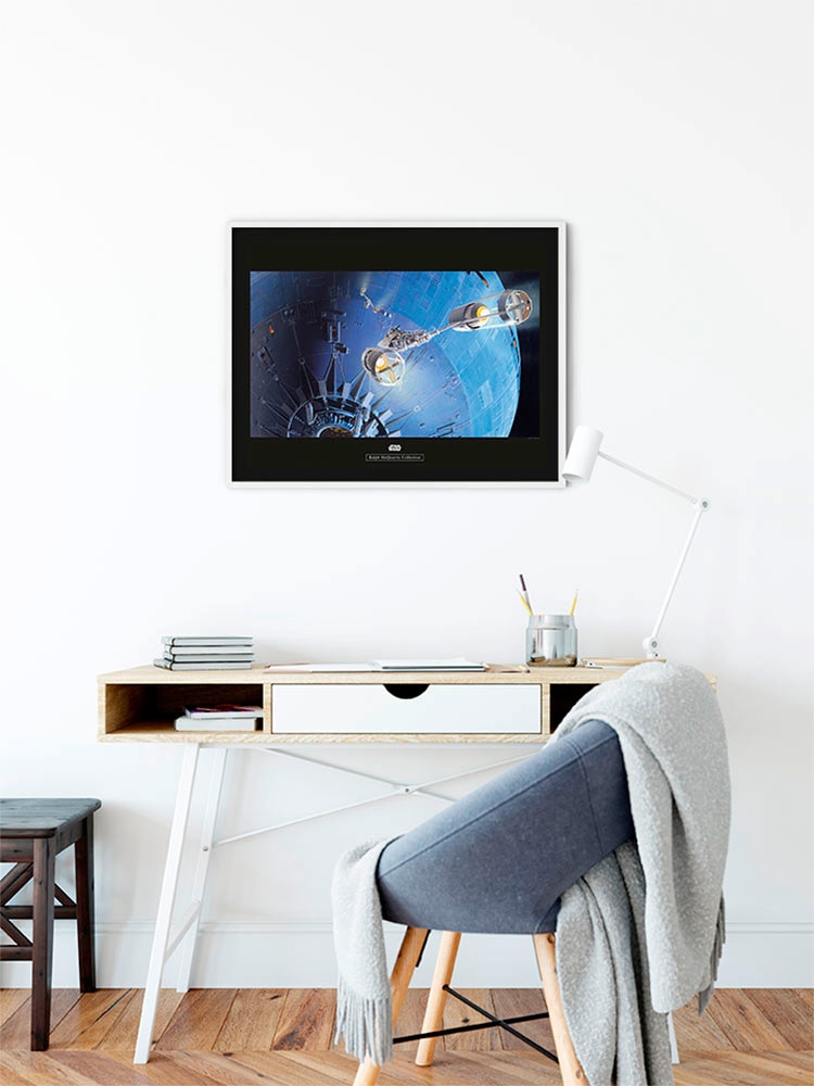 Komar Bild »Star Wars Classic RMQ Death Star Attack« Star Wars 1 Stk. tlg. Wandbild zur Dekoration im Kinderzimmer - ohne Rahmen