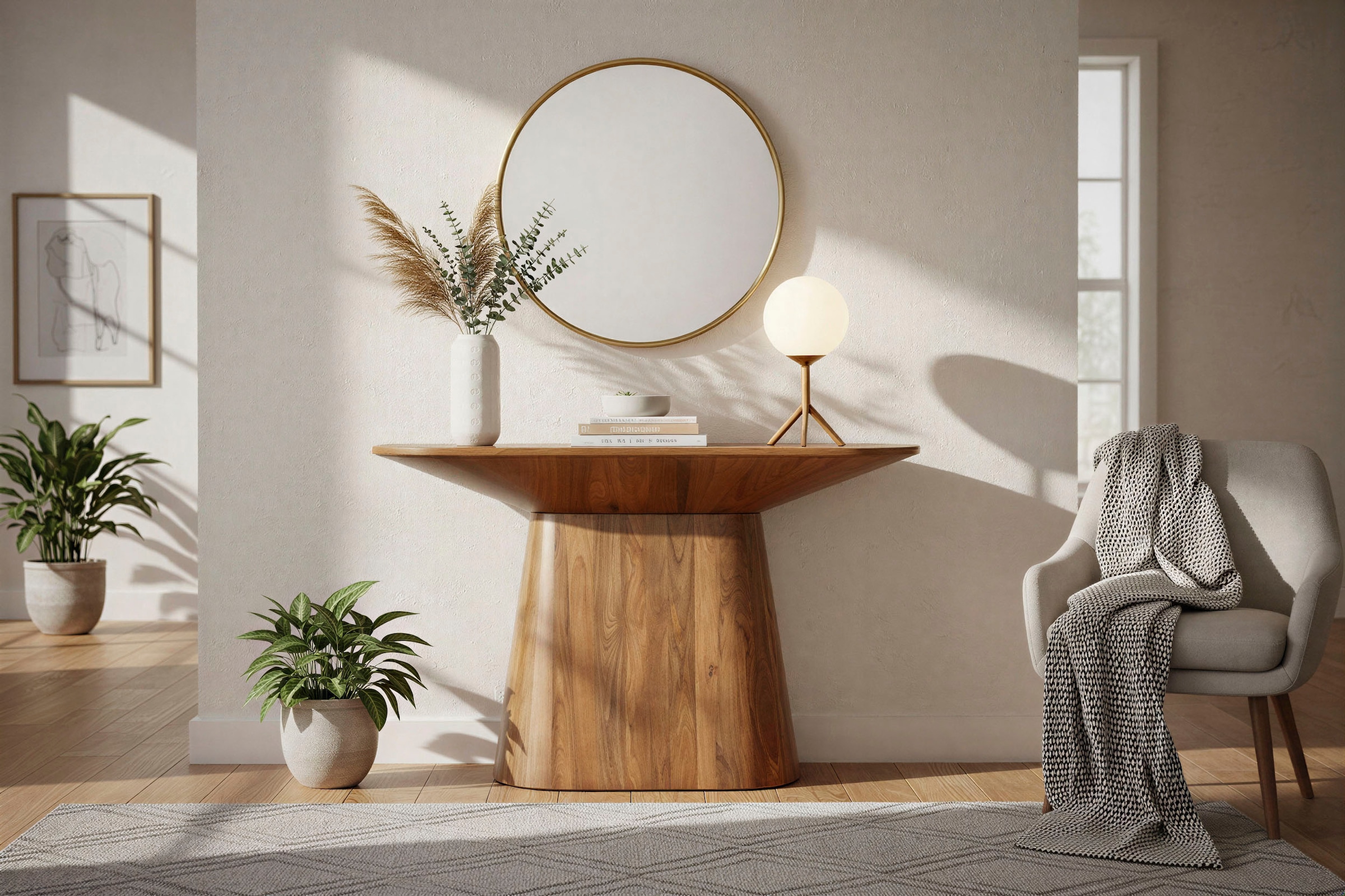 SIT Konsolentisch »Montreal oval aus massivem Mangoholz mit Sockelfuss« Ovale 120-cm-Platte & ovaler Sockelfuss aus massivem Mangoholz