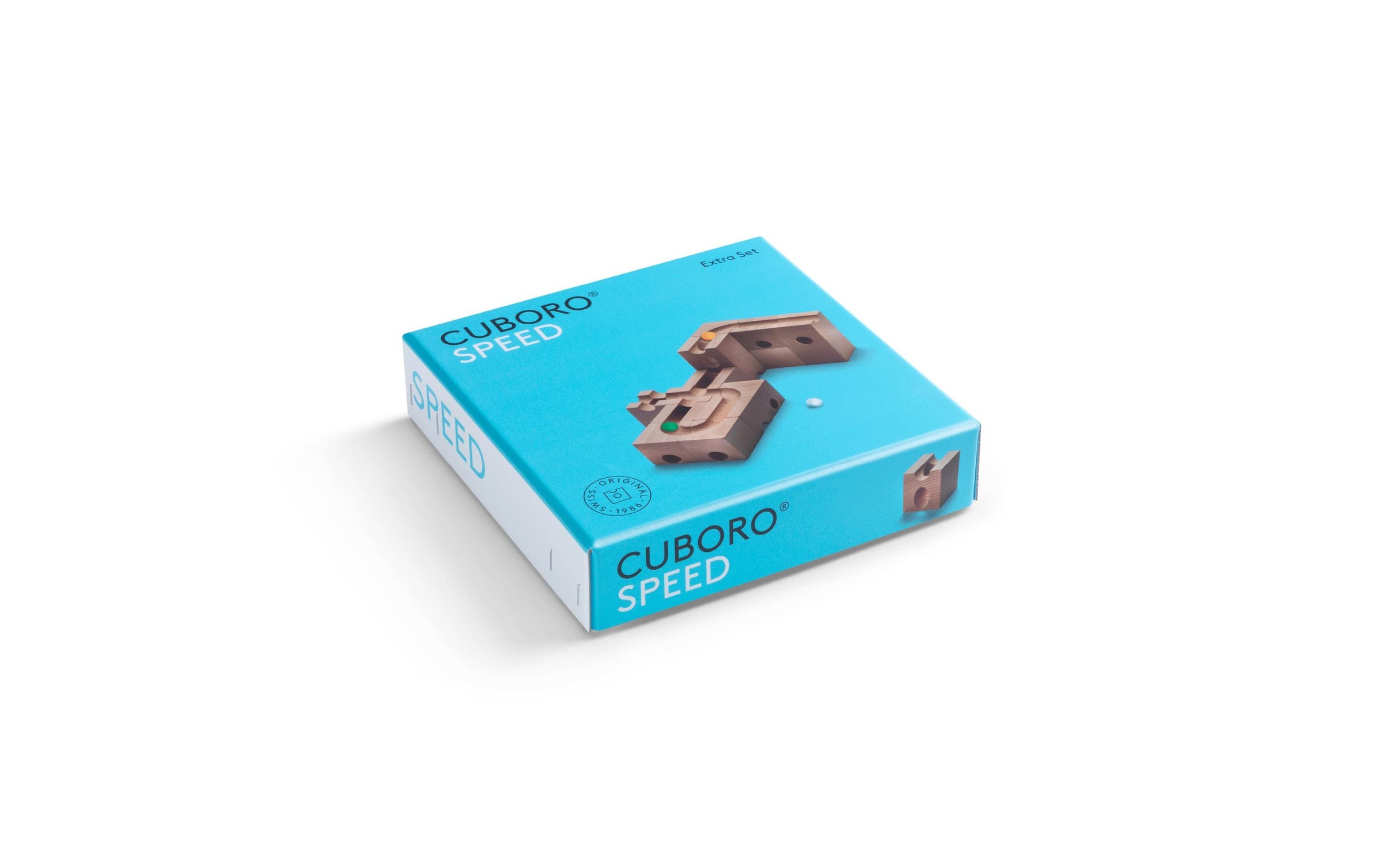   Kugelbahn »Cuboro Zubehör Speed Das Extra Set für schnellere Bahnen« Nachhaltiges Spielzeug aus naturbelassenem Schweizer Buchenholz