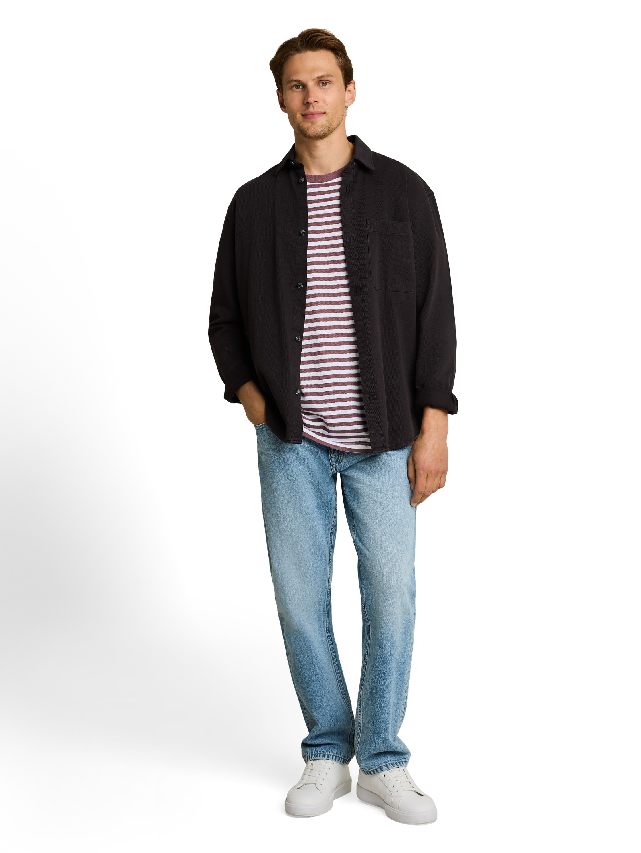 TOM TAILOR Denim Shirt à col rond