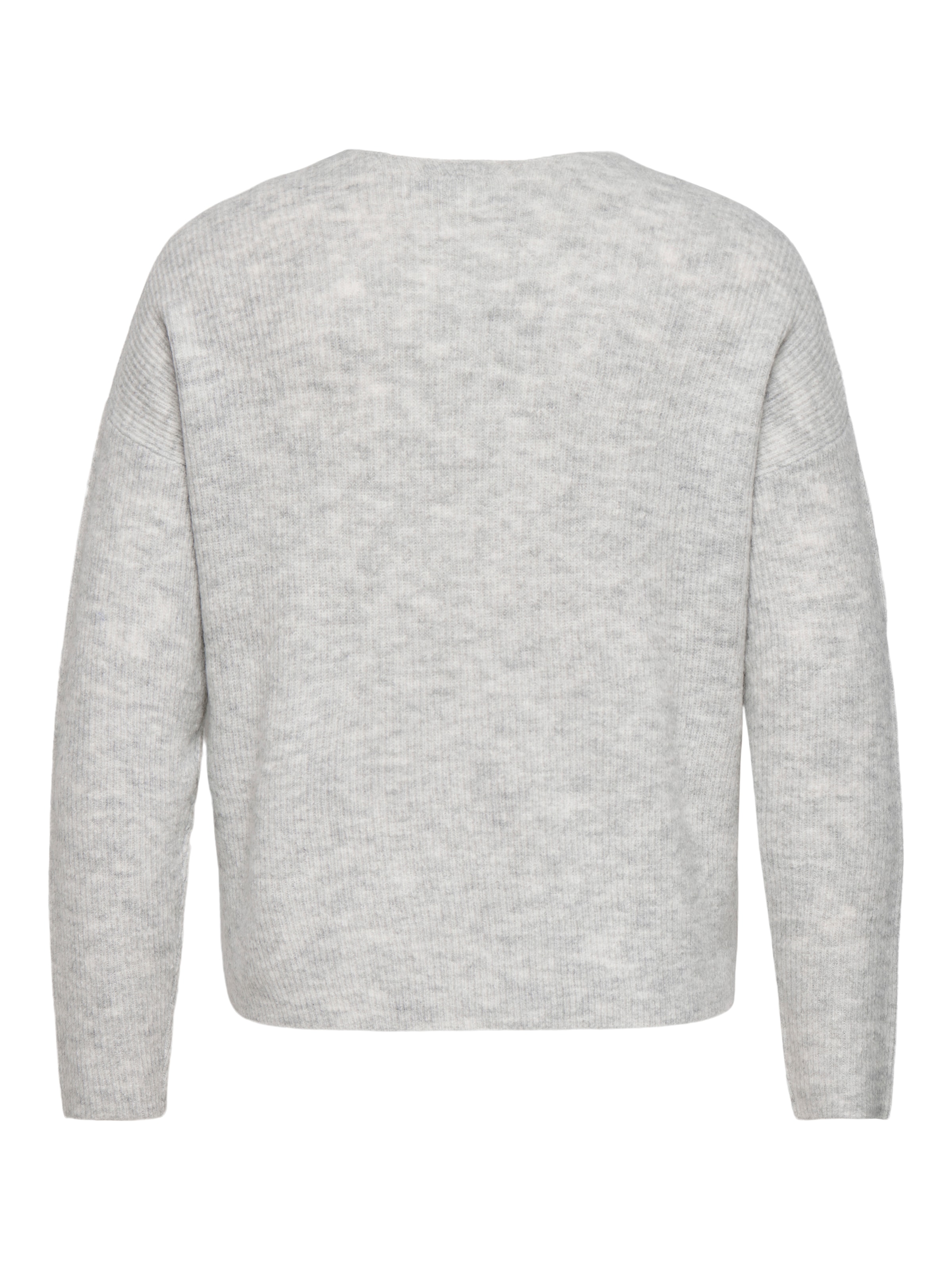 ONLY CARMAKOMA Pull en tricot »CARCAMILLA V-NECK L/S PULLOVER KNT NOOS« mélange de matériaux