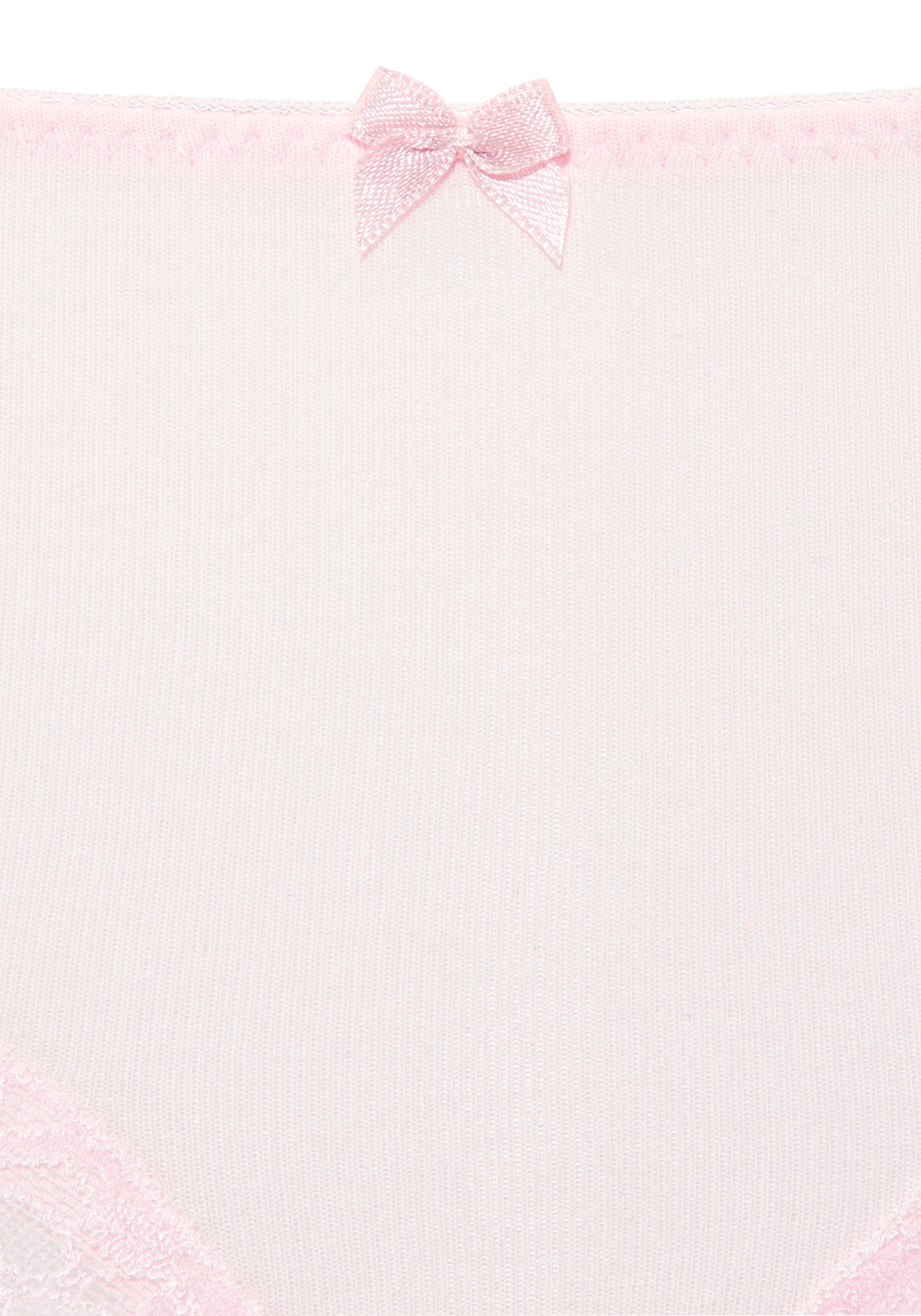 LASCANA Panty 3er-Pack,  aus elastischer Baumwolle mit zarter Spitze