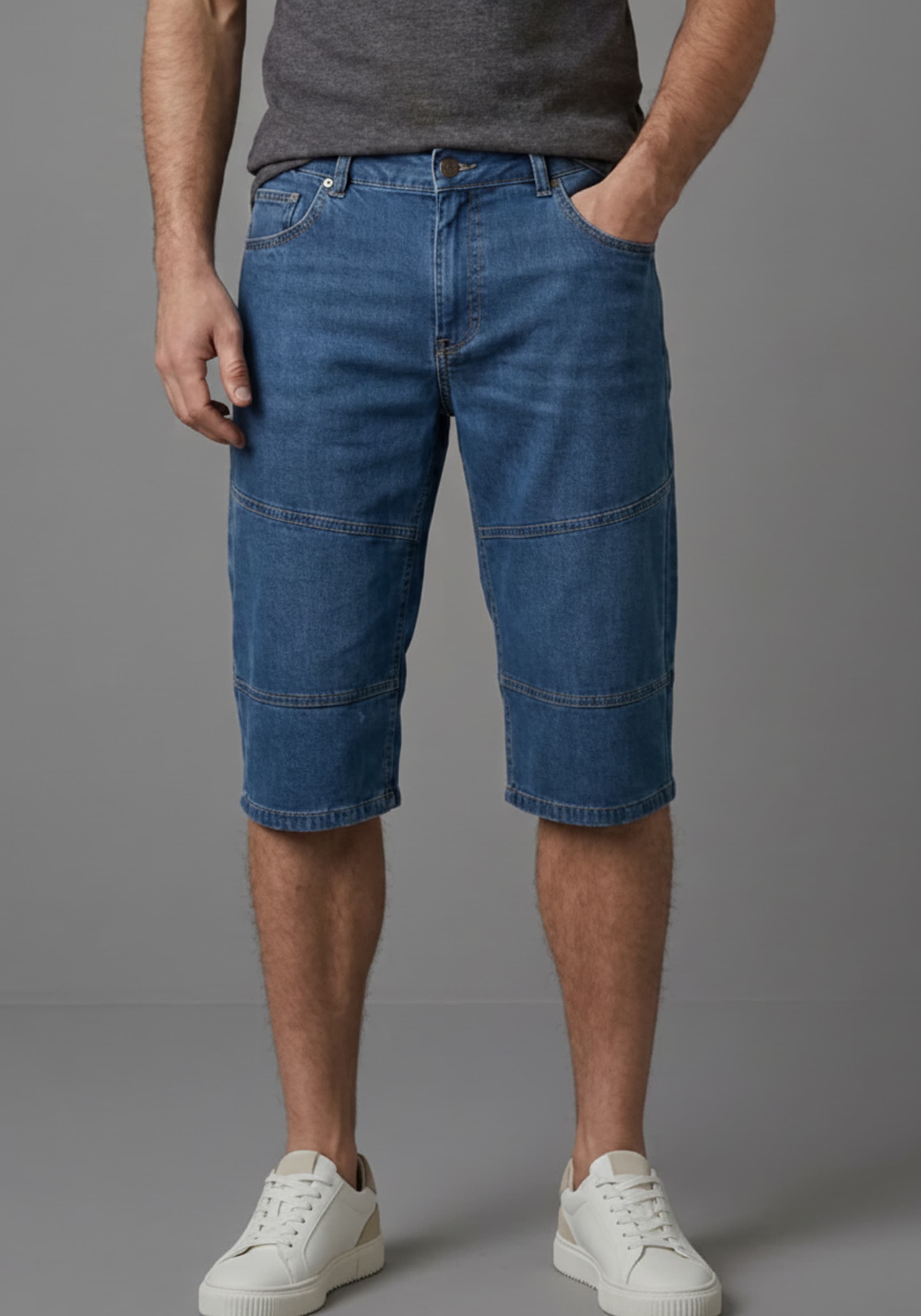 Arizona Bermuda en jean Regular Fit, gerade geschnittenes Bein, niedrige Leibhöhe