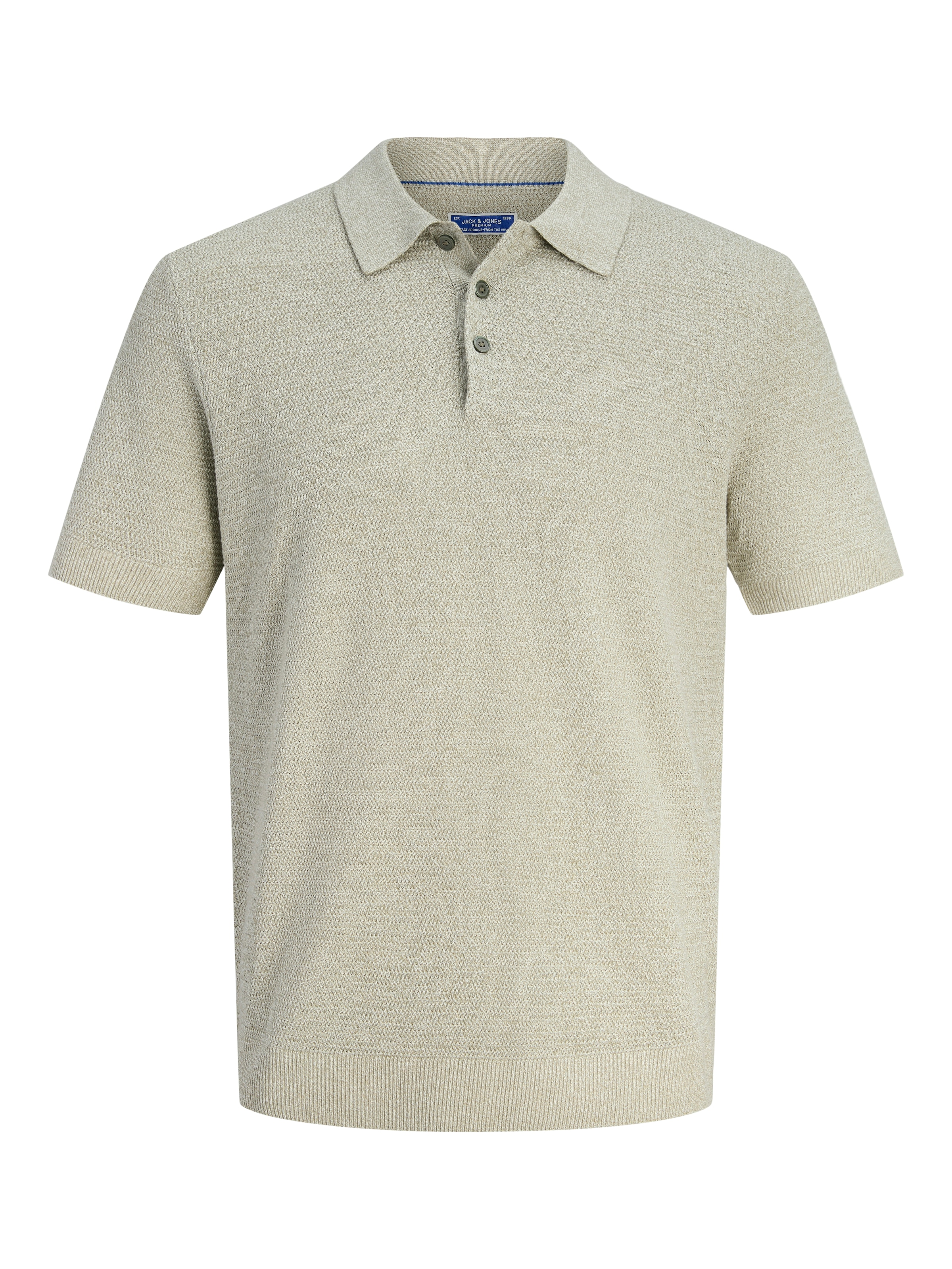 Jack & Jones Polokragenpullover »JPRBLURILEY KNIT POLO SS SN« Baumwolle, regular fit