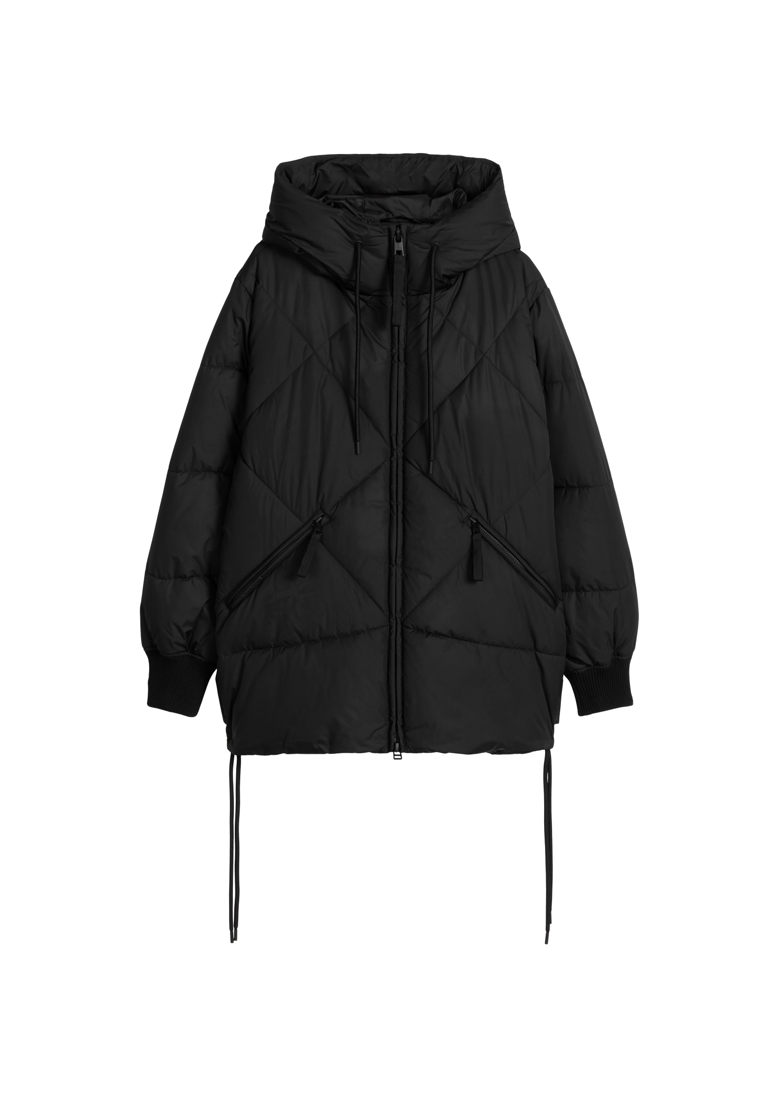 Marc O'Polo DENIM Veste matelassée avec capuche coupe décontractée en polyester recyclé, avec motif matelassé en losanges