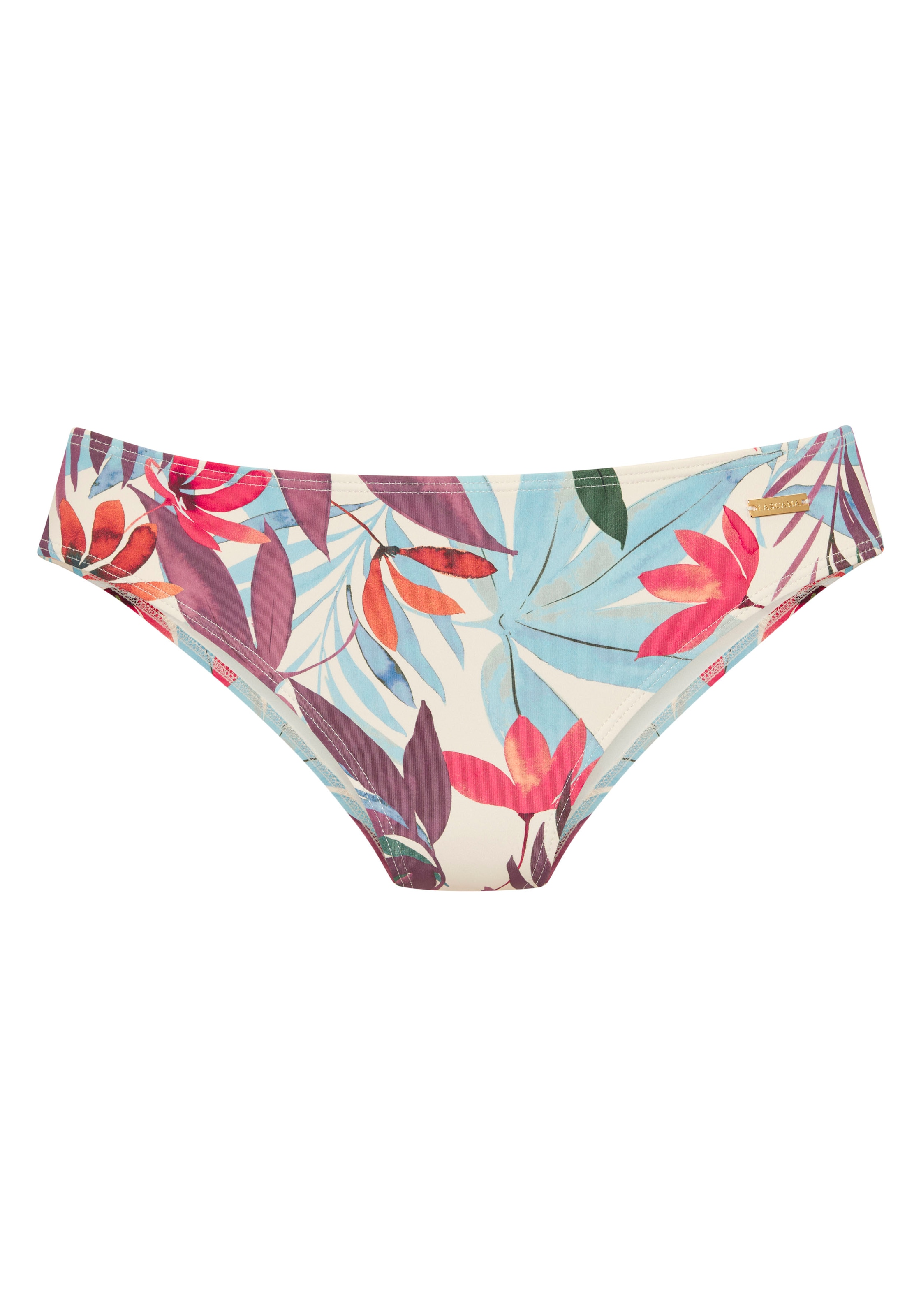 LASCANA Pantalon de bikini »Imani« mit sommerlichem Blätterprint