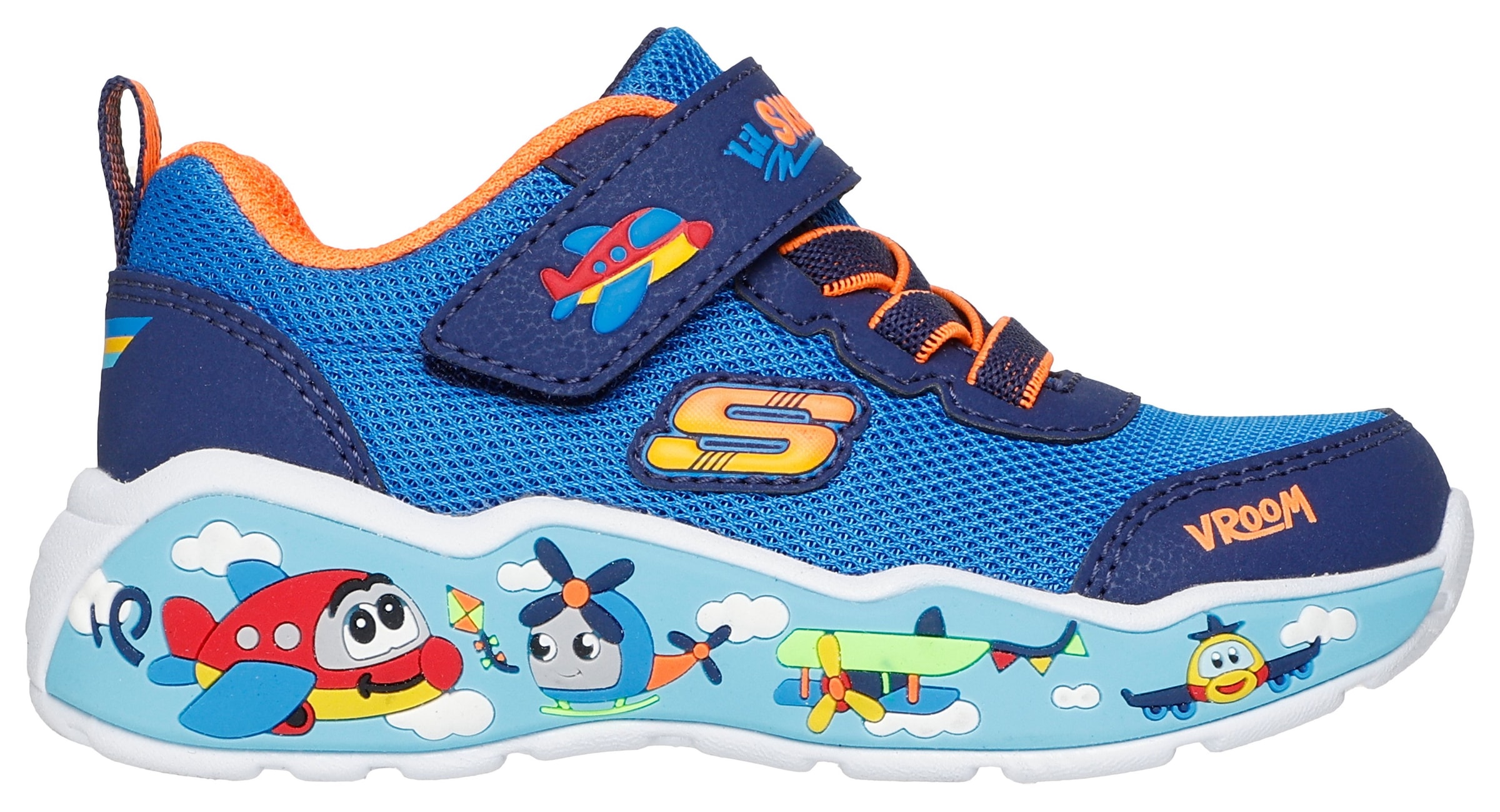 Skechers Lauflernschuh »PLAY SCENE«  Freizeitschuh mit bedruckter Sohle, Grössenschablone zum Download