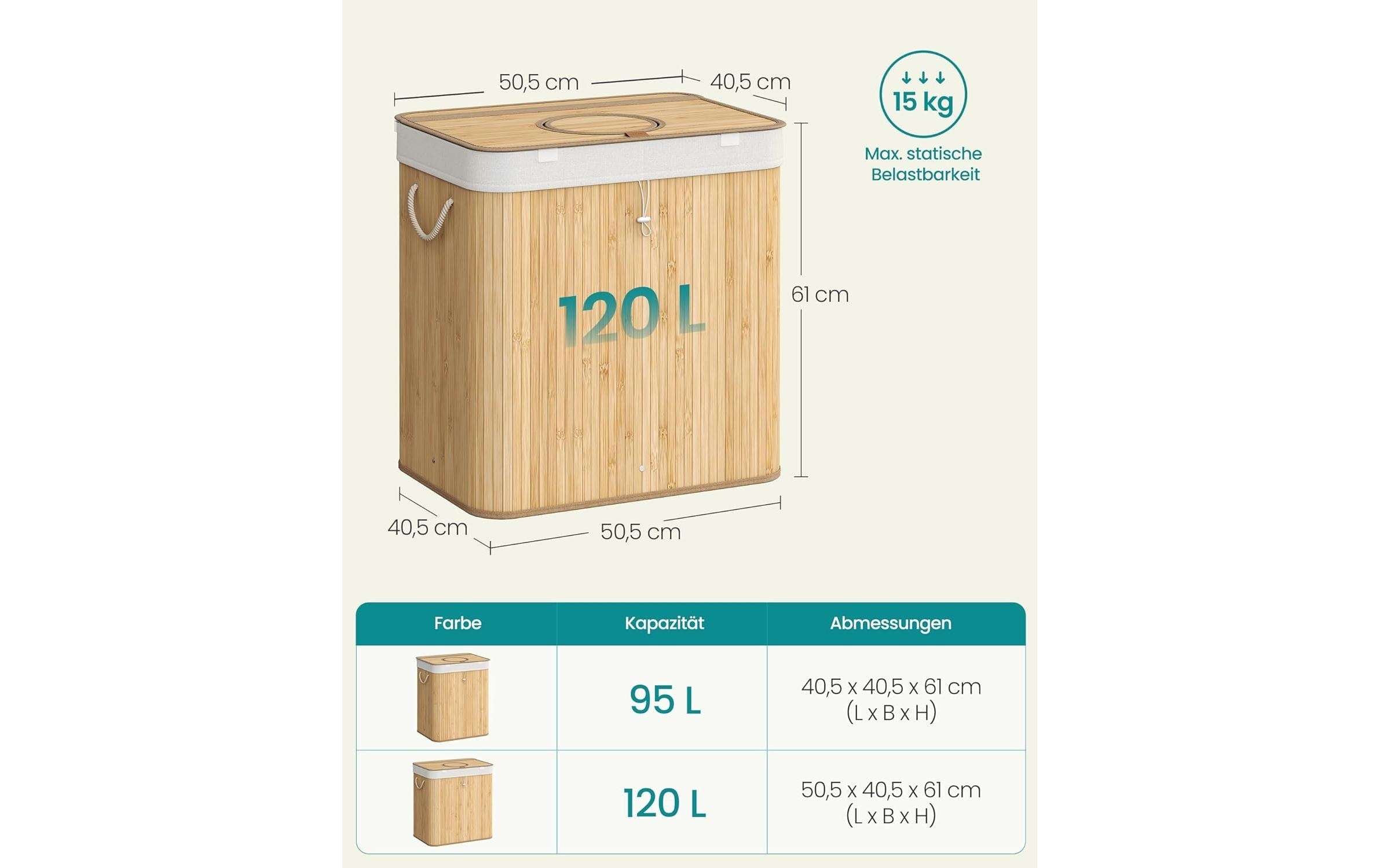 SONGMICS Flaschensammler »120 l«