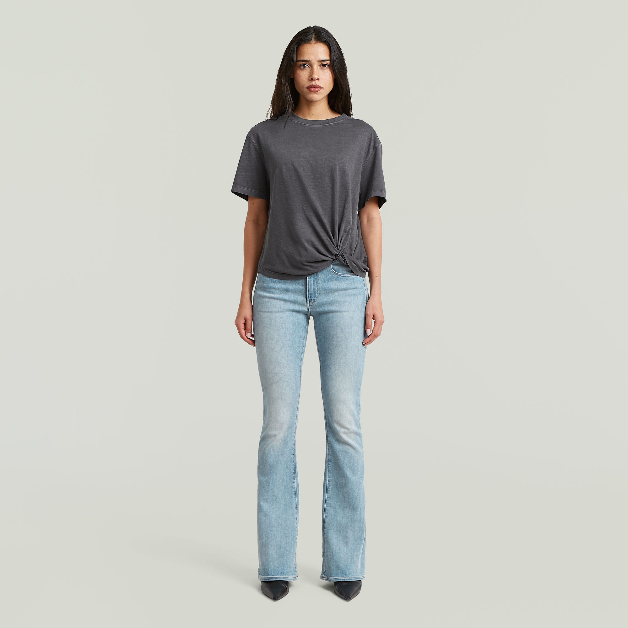 G-STAR T-shirt »Relaxed Knot« avec détail noué, col rond