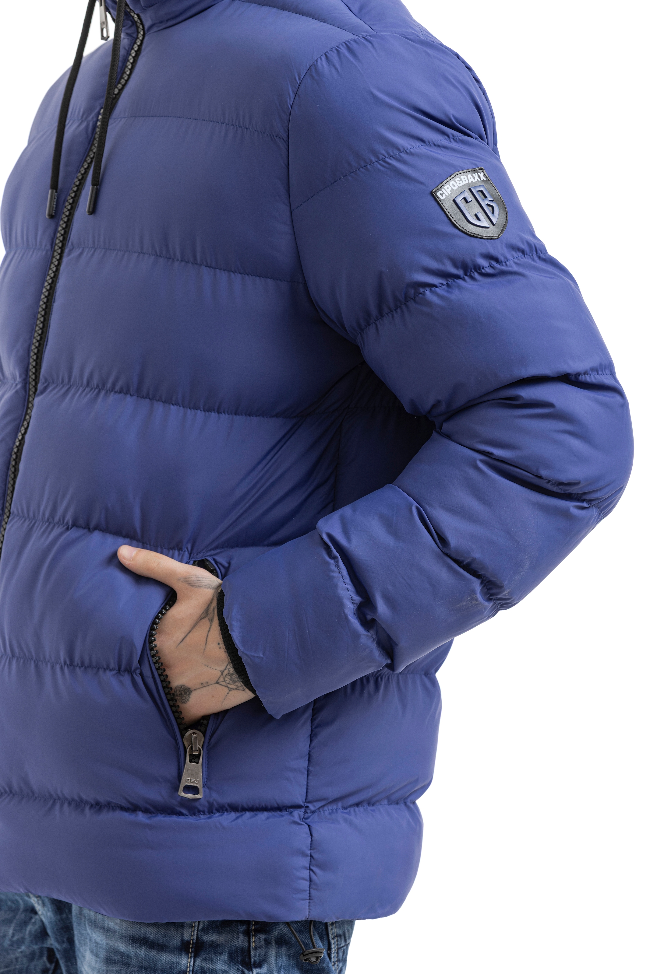 Cipo & Baxx Steppjacke mit Kapuze