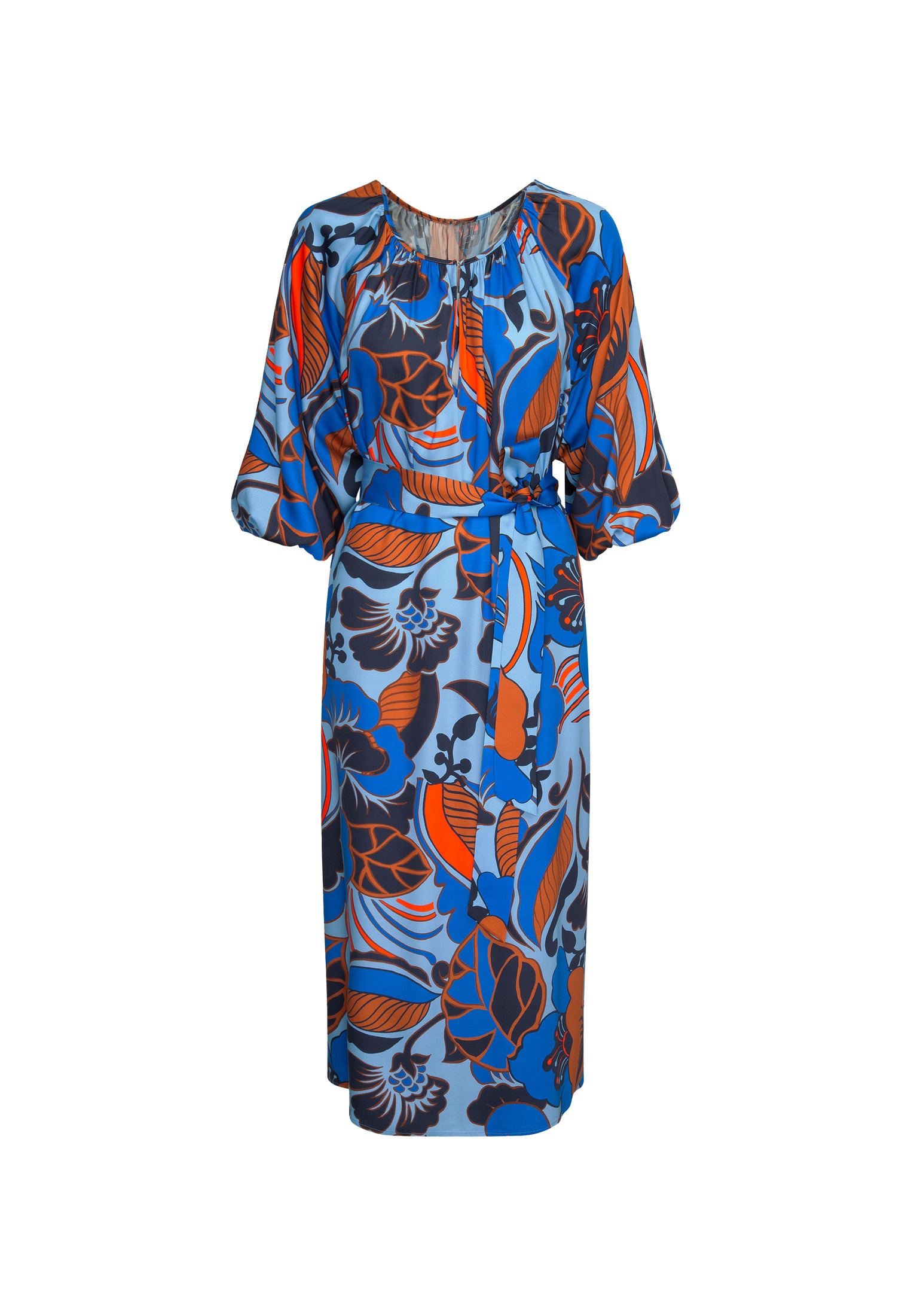 seidensticker Robe d'été »Schwarze Rose« 3/4 Rundhals Floral