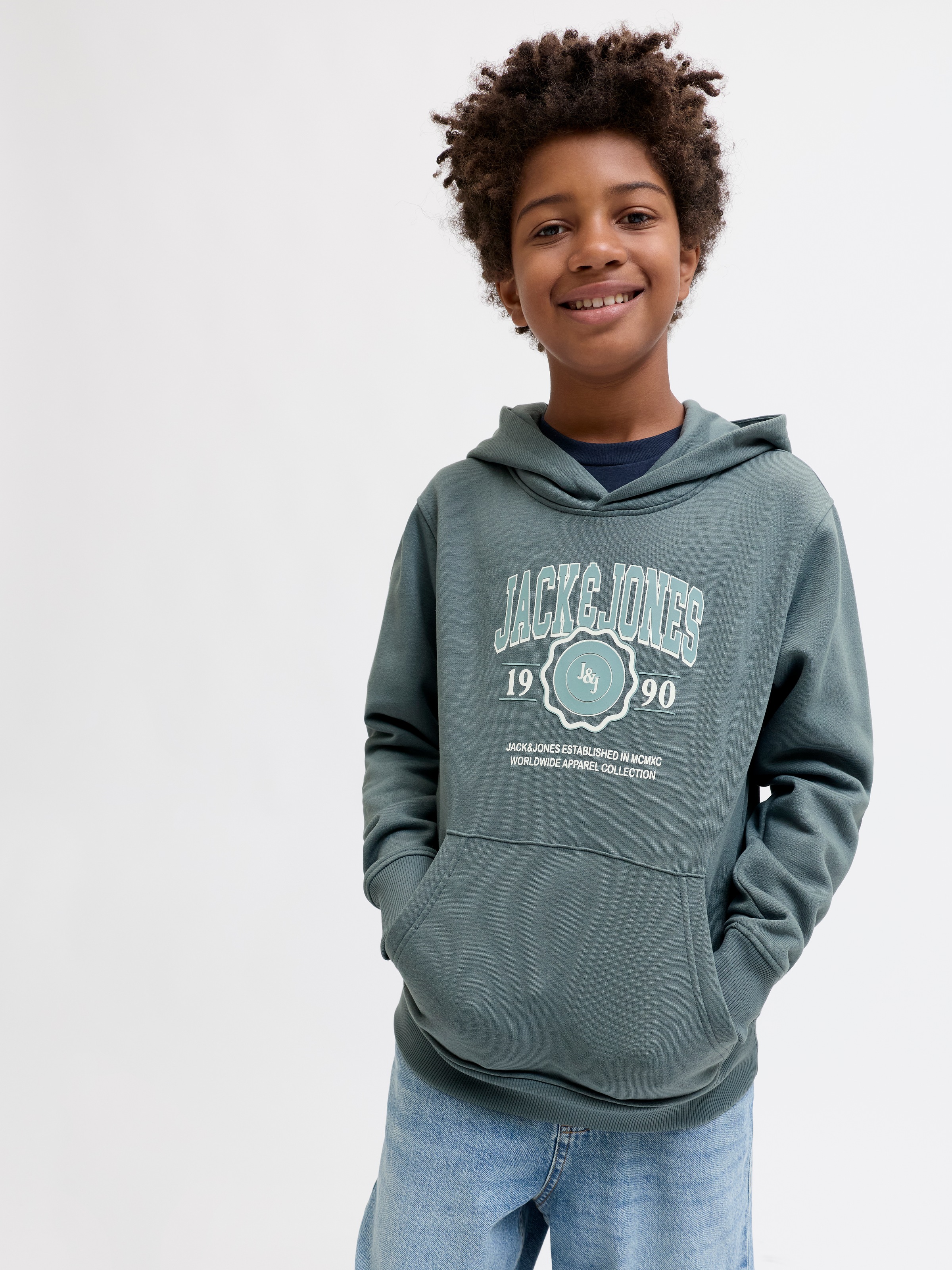 Jack & Jones Junior Sweat à capuche »JJMAKO SWEAT HOOD JNR«

