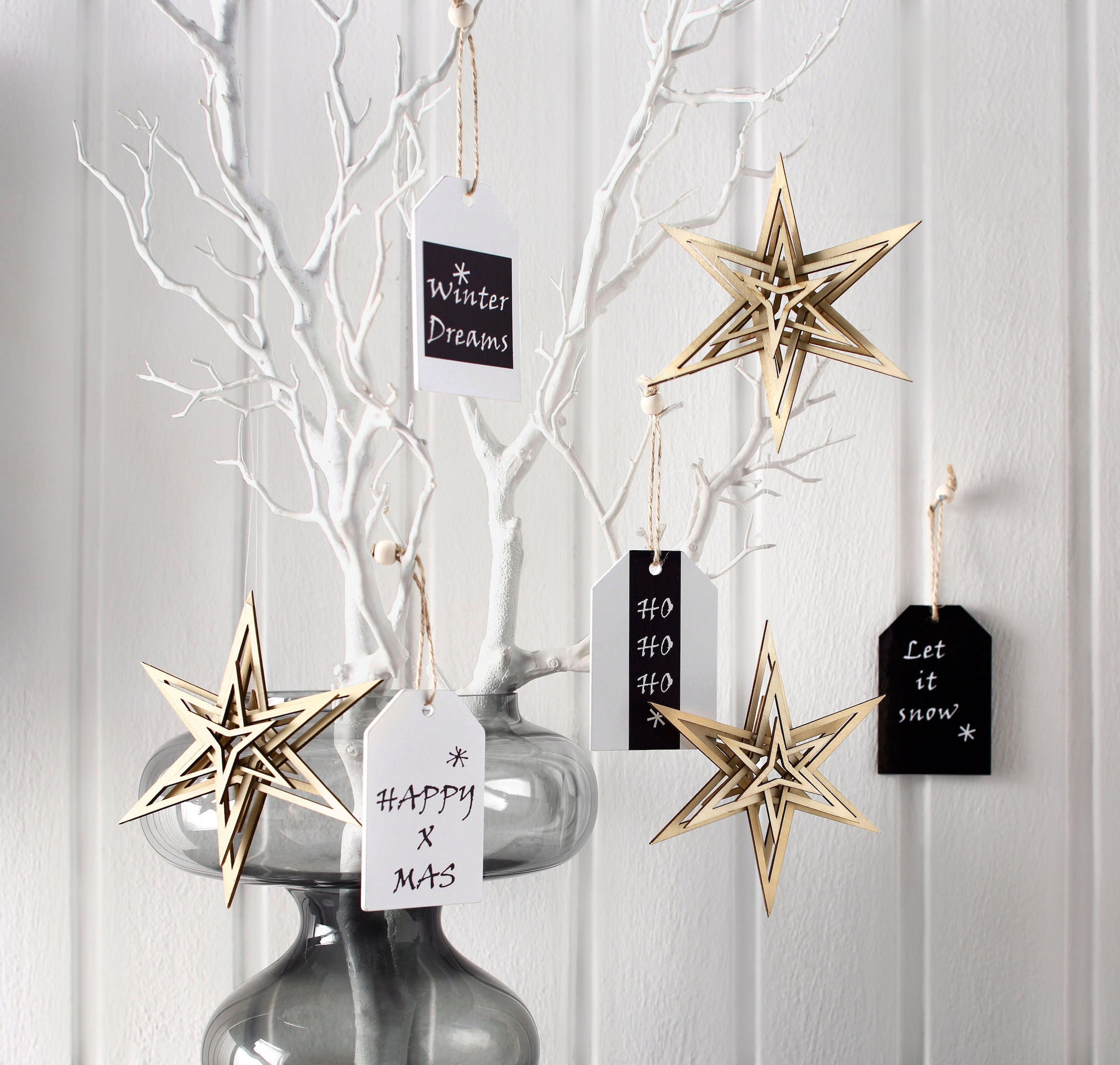 my home Winterliche Kunstpflanze »Weihnachtsdeko« Deko-Ast