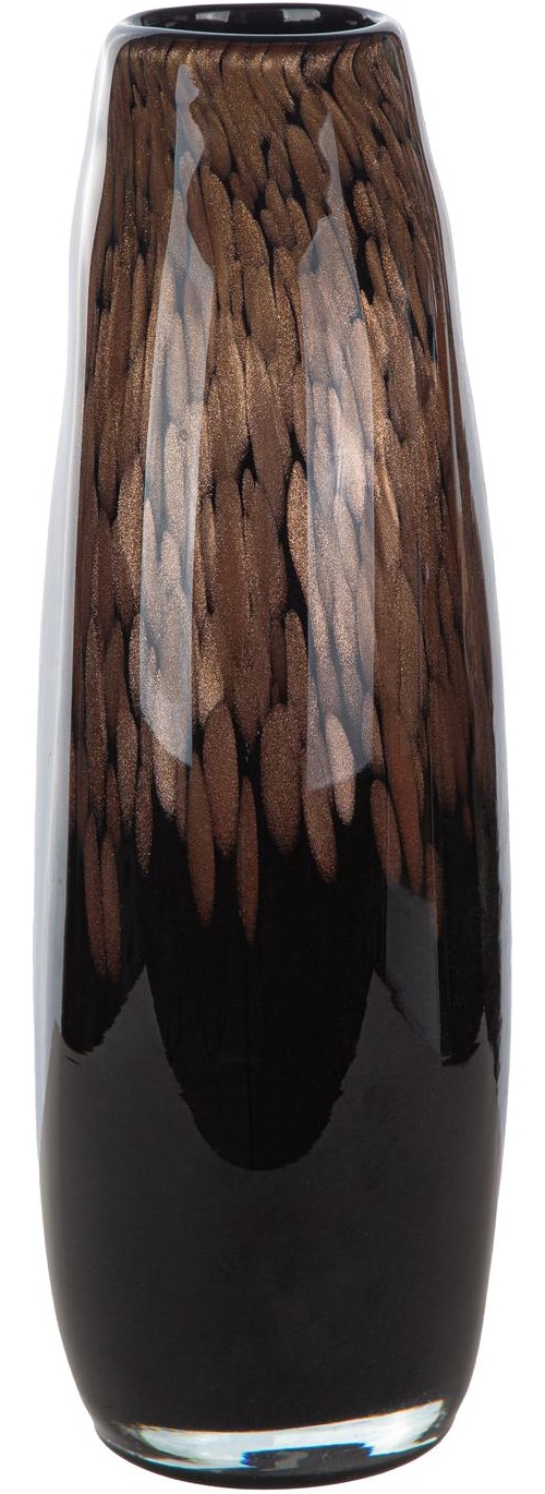 GILDE Vase de table »Glass Art, Vase, "Lemark", Glas, schwarz« vase, Lemark, vase décoratif, design, élégant, moderne, tendance, accroche-regard