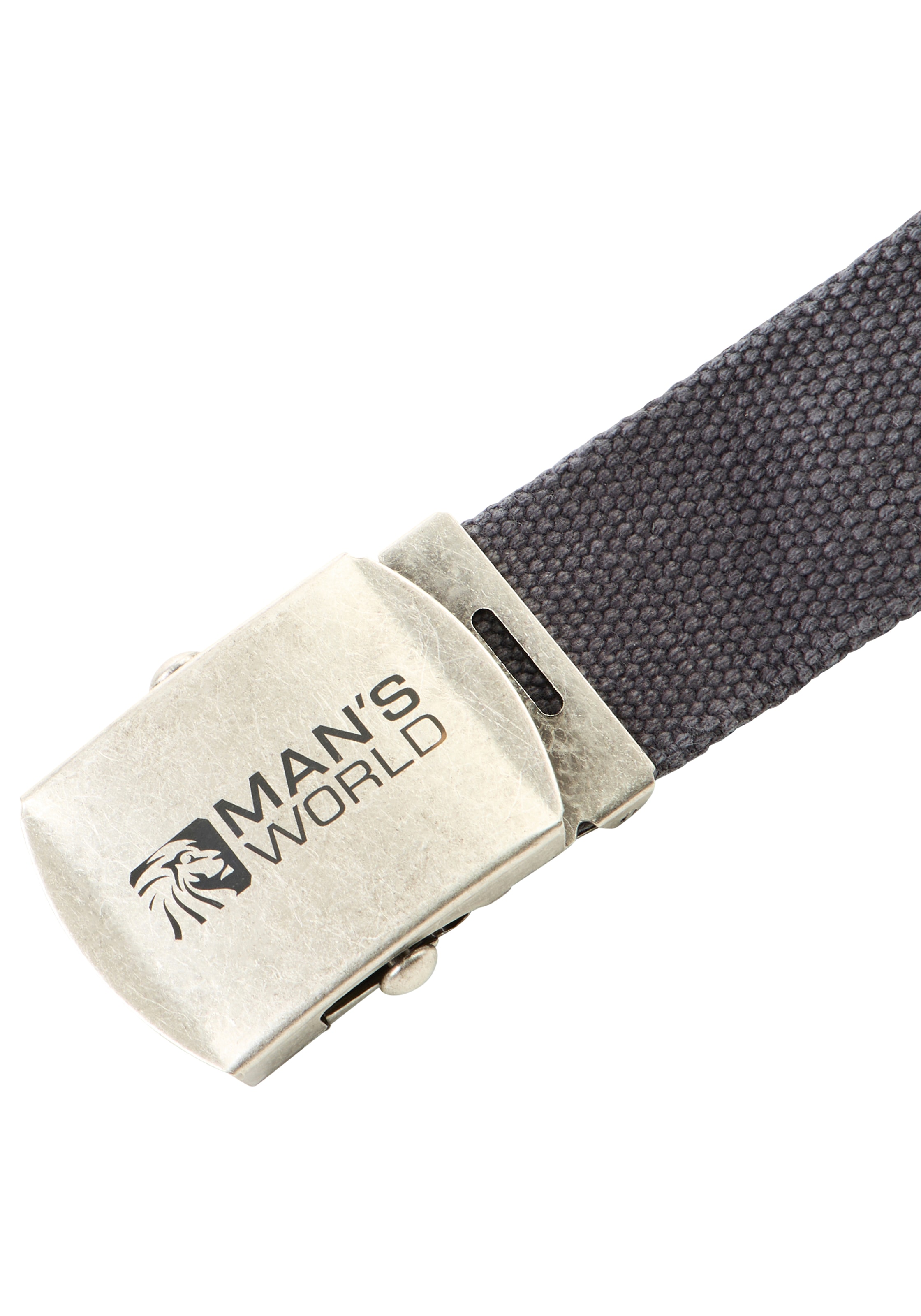 Man's World Ceinture en tissu aus Textilband im zeitlosen Design - NEUE FARBE im used Look