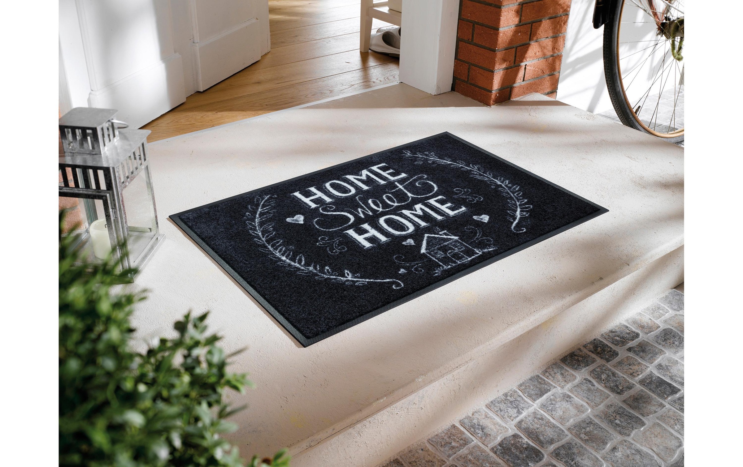 wash+dry by Kleen-Tex Tapis de sol »Chalky Home Fussmatte« Carré