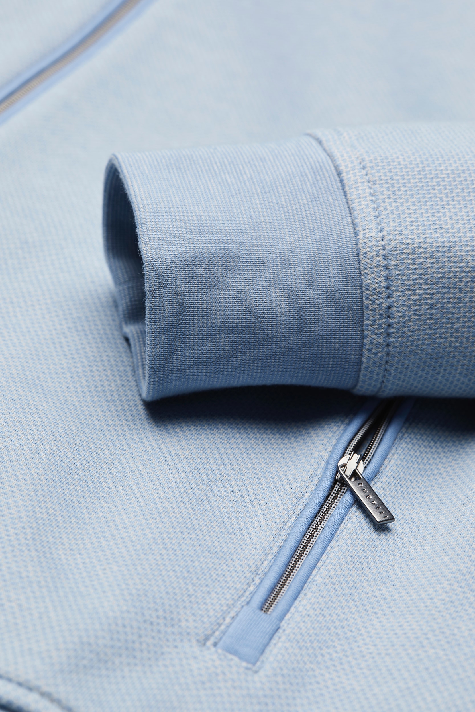 bugatti Sweatshirt mit Collegekragen