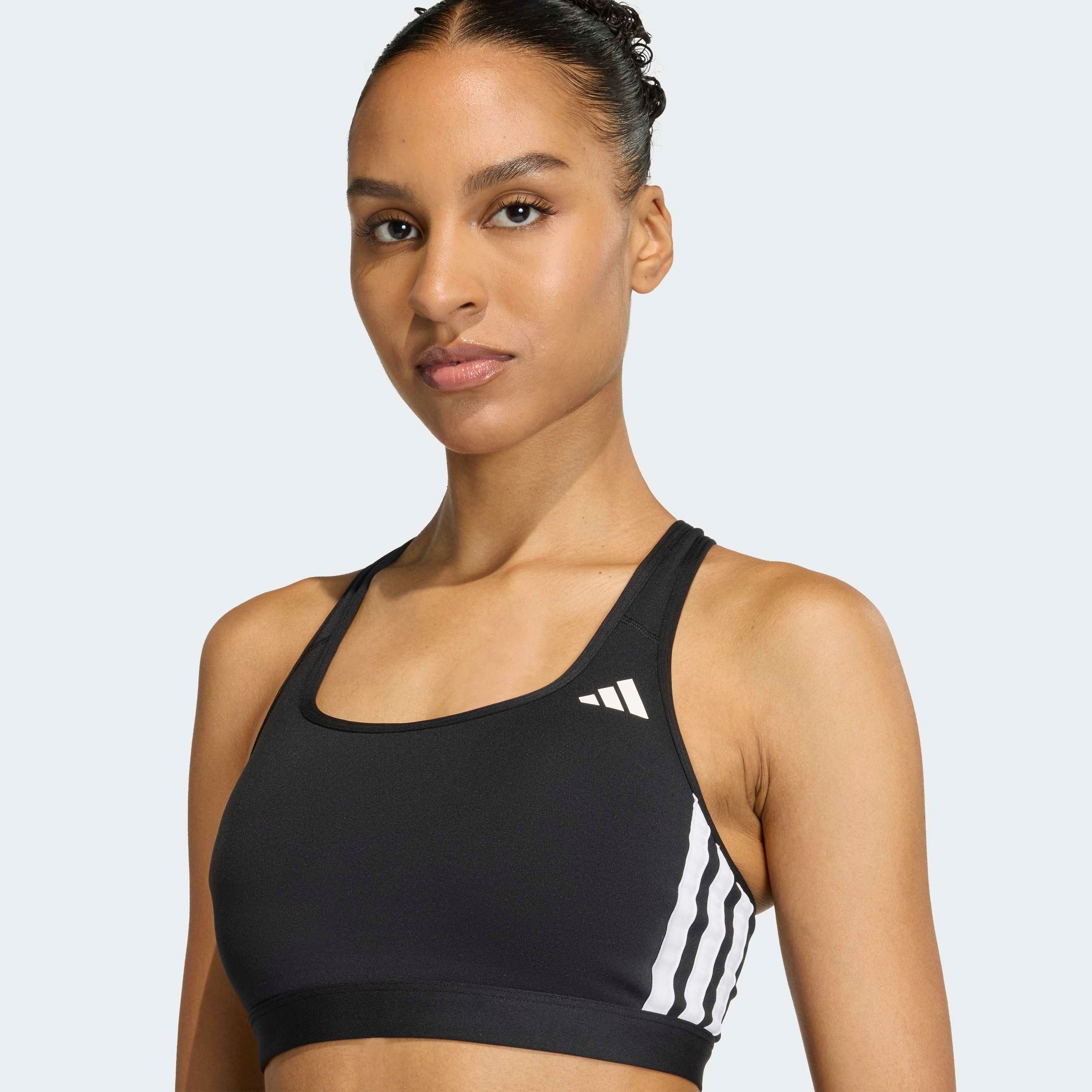 adidas Performance Soutien-gorge de sport »OPTIME ESSENTIALS WORKOUT 3-STREIFEN MEDIUM SUPPORT BH« ohne Bügel, in Stretch-Qualität
