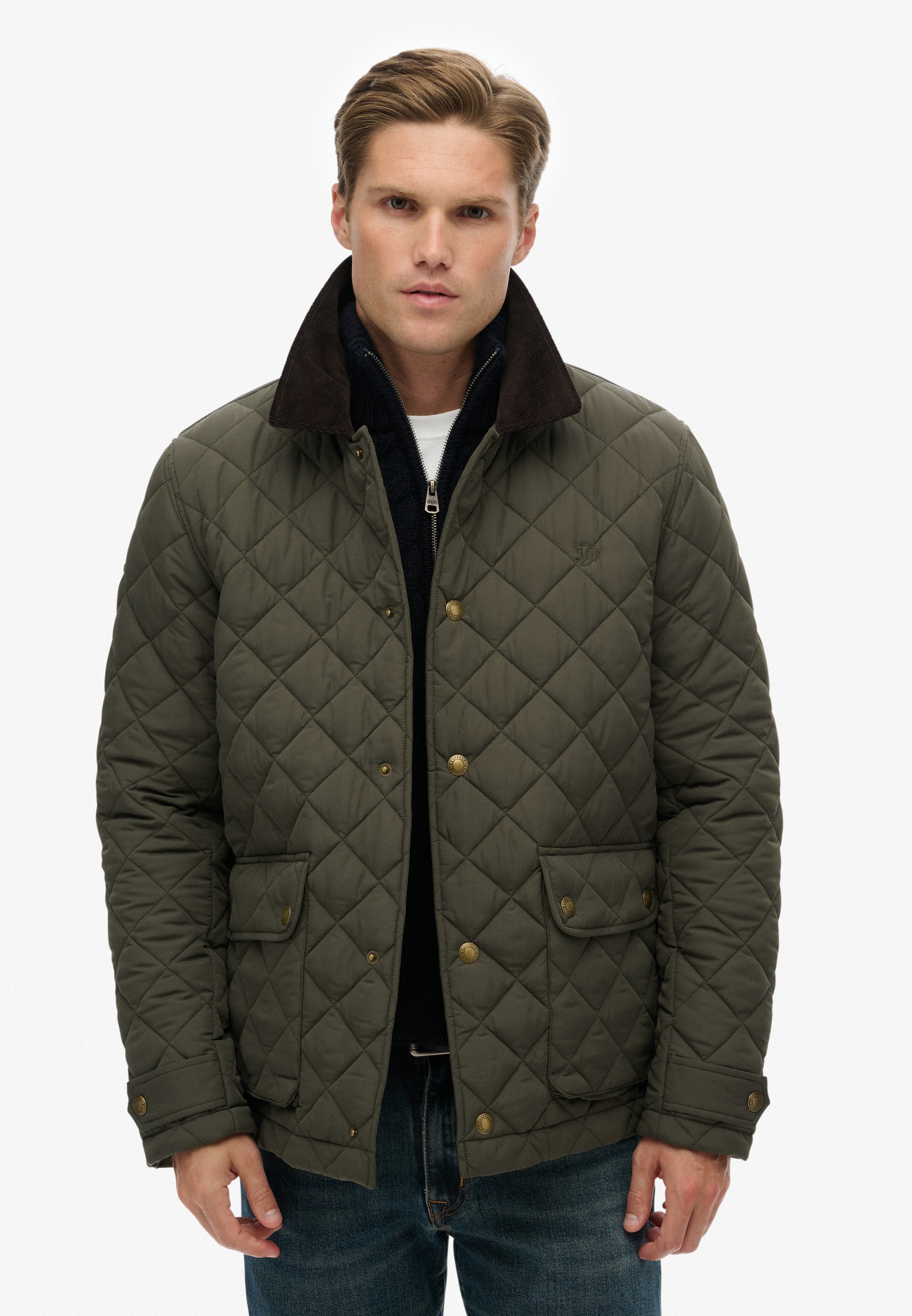 Superdry Steppjacke »QUILTED ESTATE COACH JACKET« Kunstfaser, regular fit