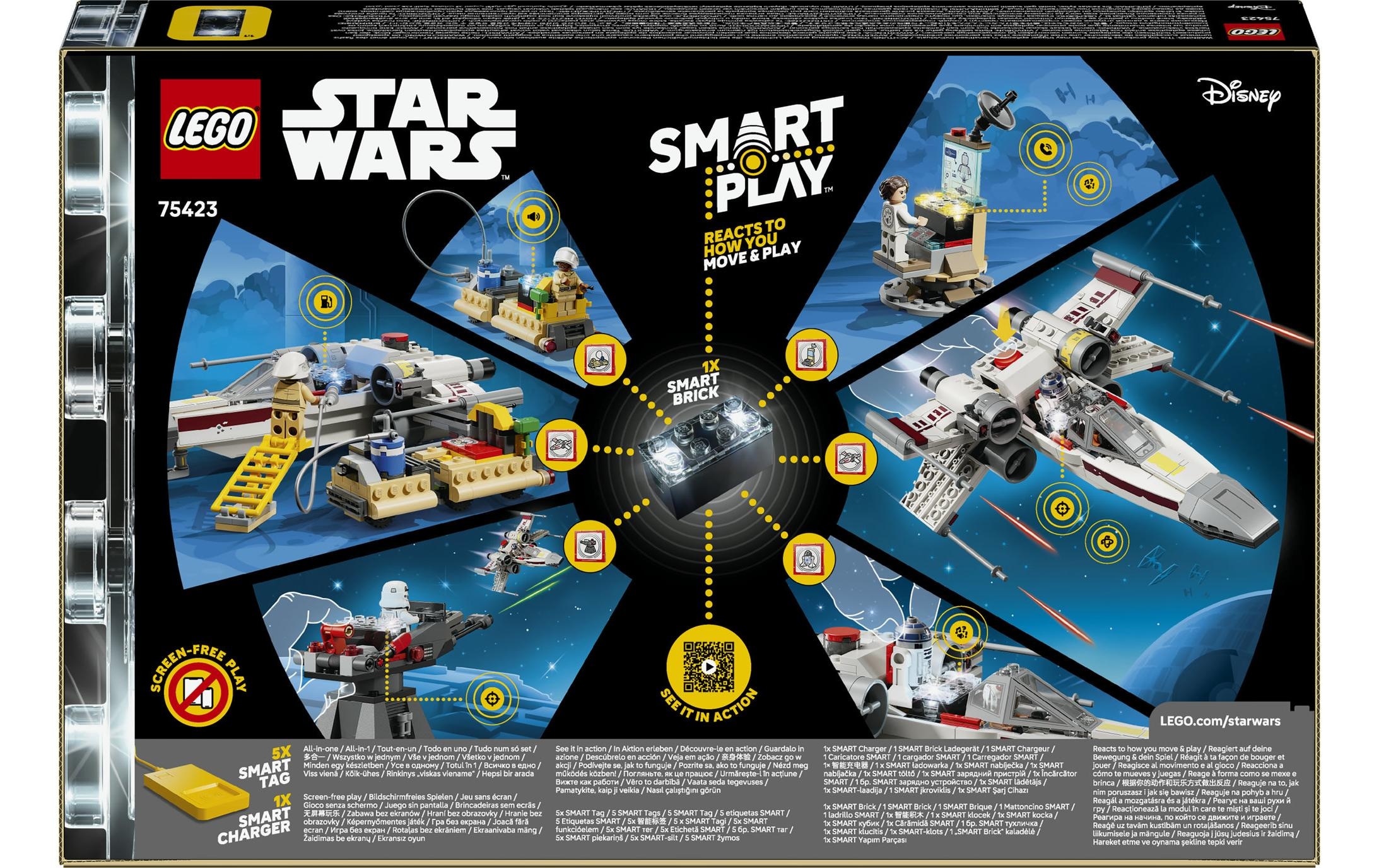 LEGO® Pions de construction »SMART Play: Lukes Rot Fünf X-Wing (75423), LEGO Star Wars™« inklusive SMART Brick; mit Licht- und Soundeffekten