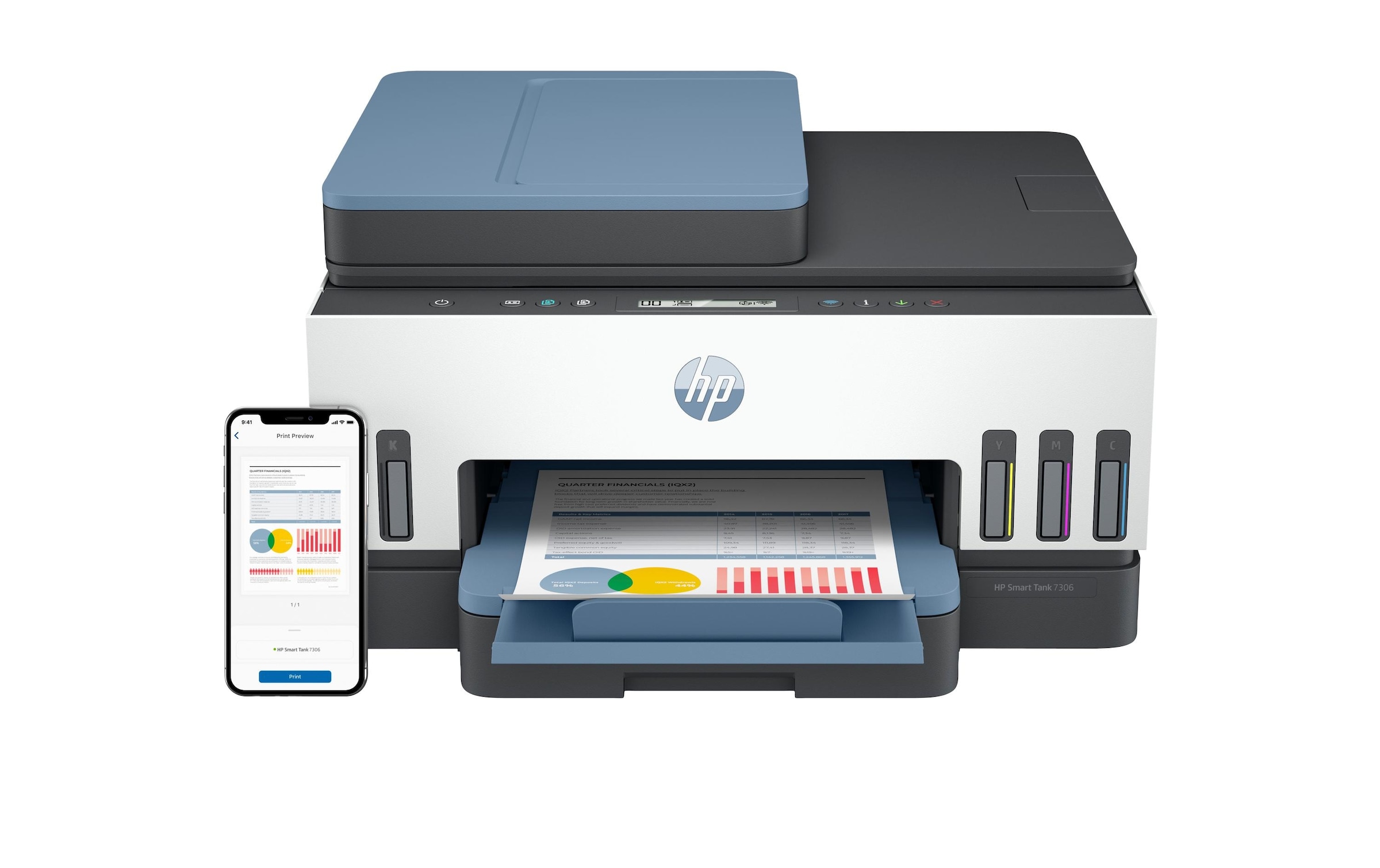 HP Imprimante jet d'encre »Smart Tank 7306«