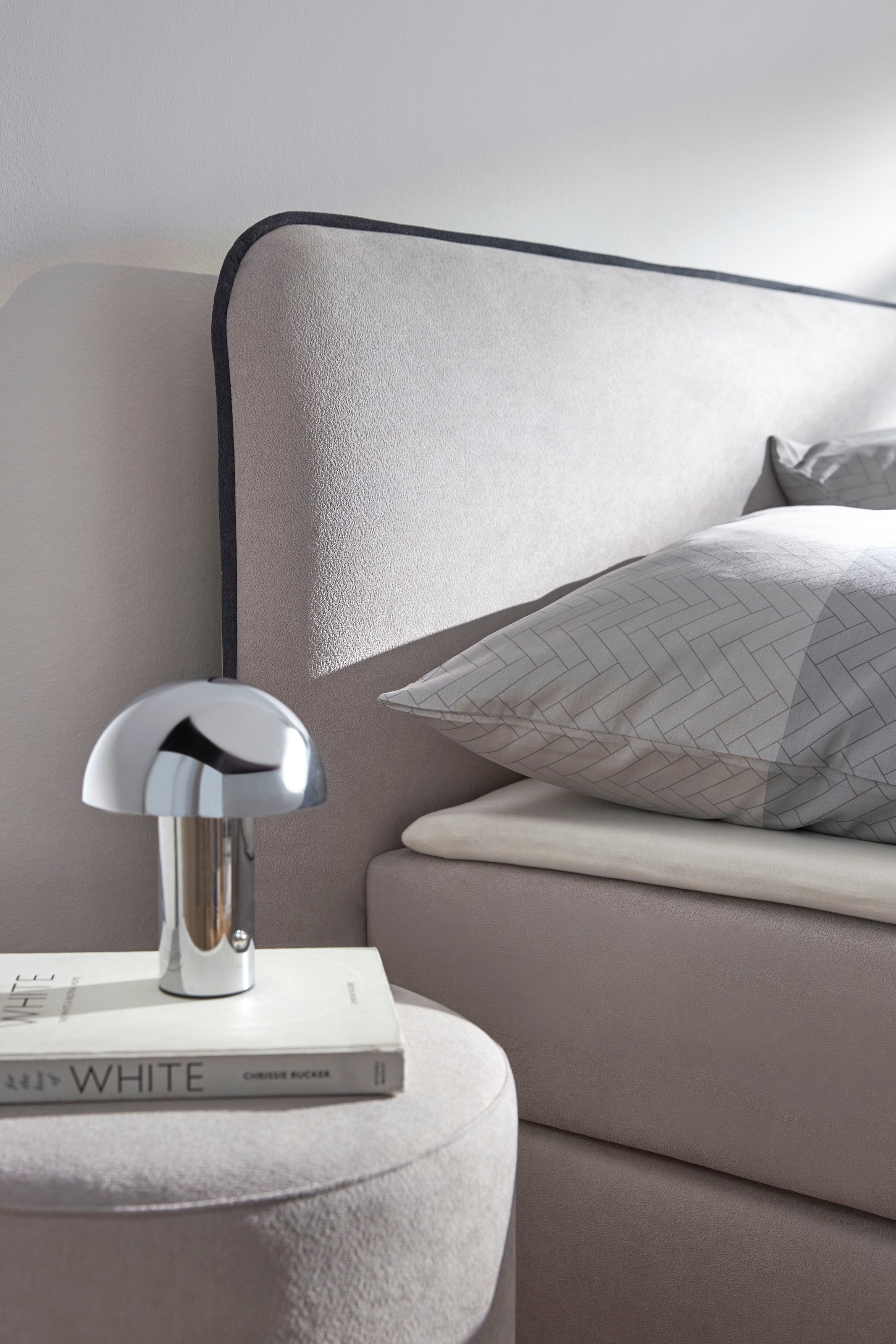 s.Oliver Tabouret rembourré Hocker rund