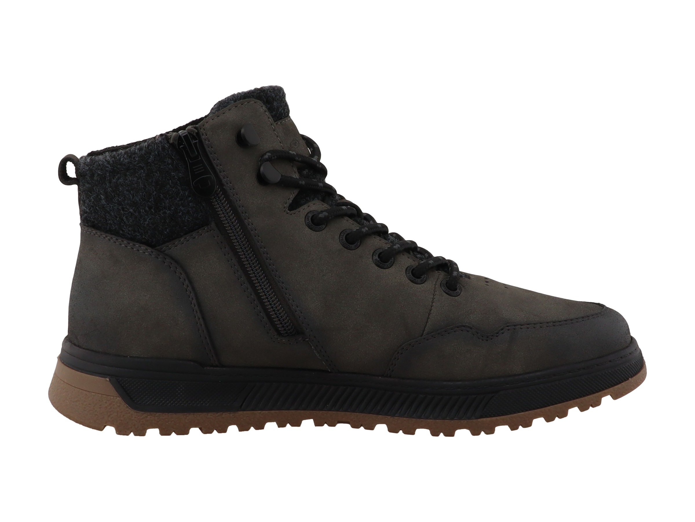 TOM TAILOR Bottines à lacets  Bottes d'automne avec surpiqûres décoratives et signature logo,