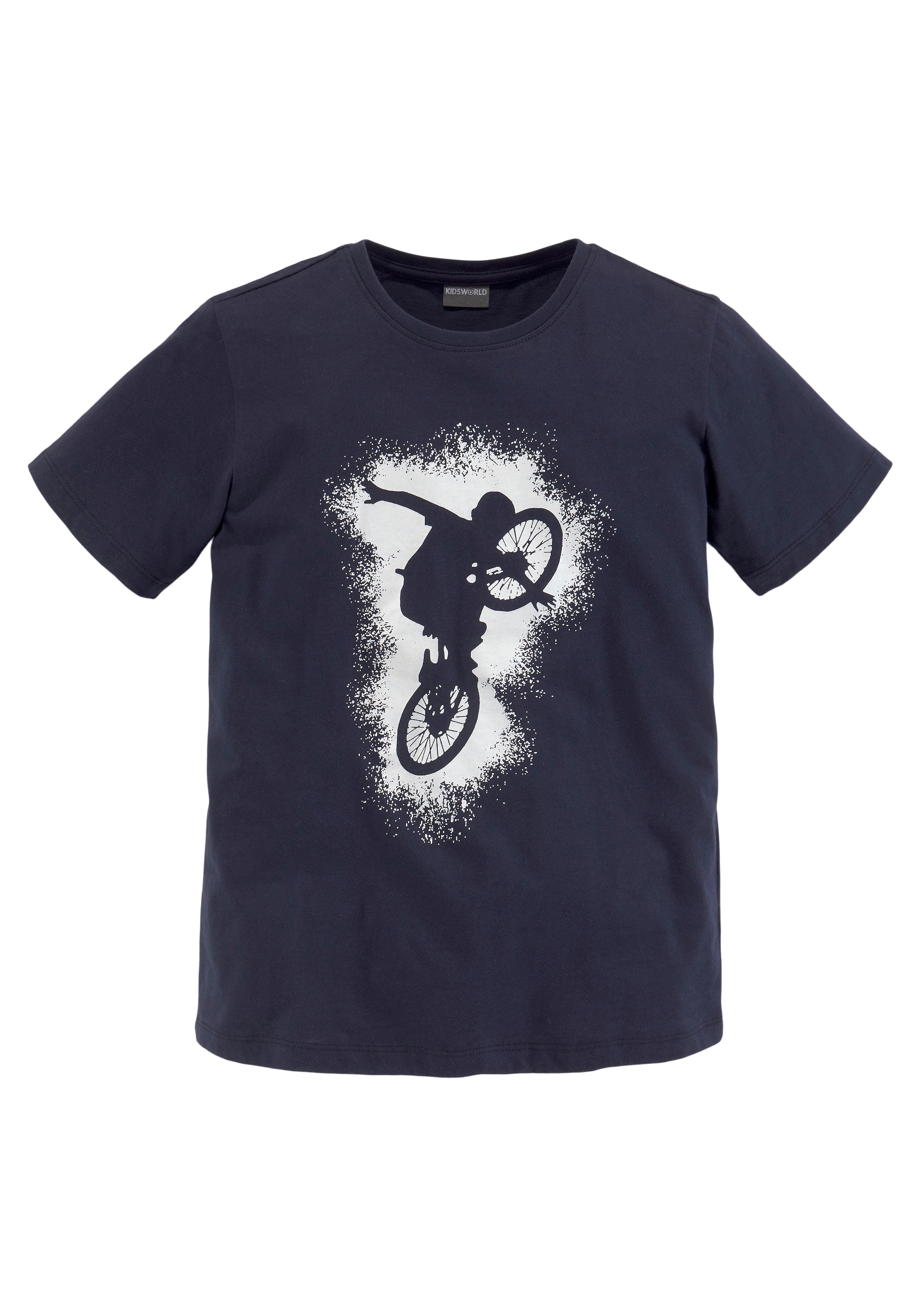 KIDSWORLD T-shirt & short »2tlg. Set T-Shirt + Sweatshorts« Set, 2, 2 cuis BIKER-Druck, jedes Teil einzeln tragbar
