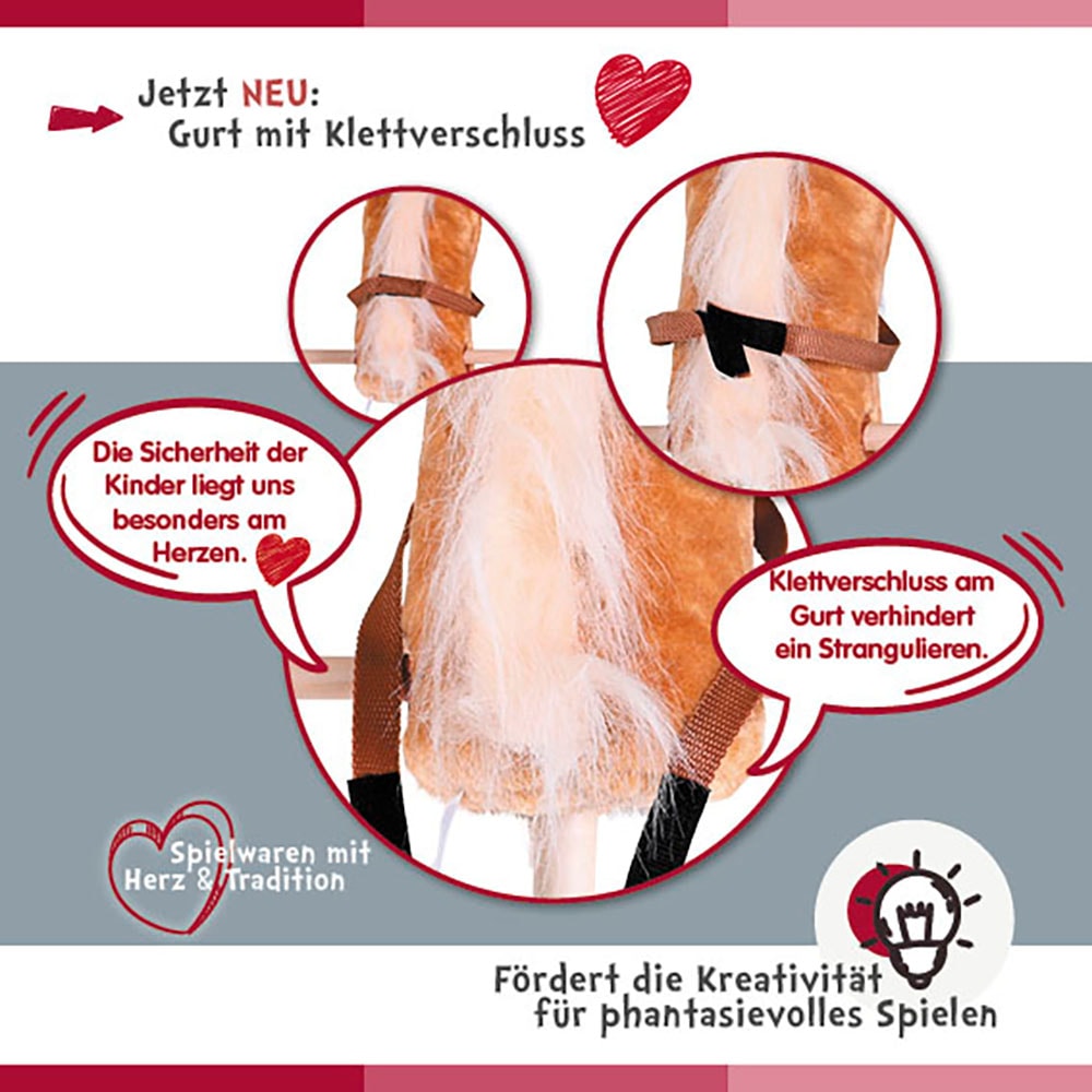 Knorrtoys® Steckenpferd »Brauny«