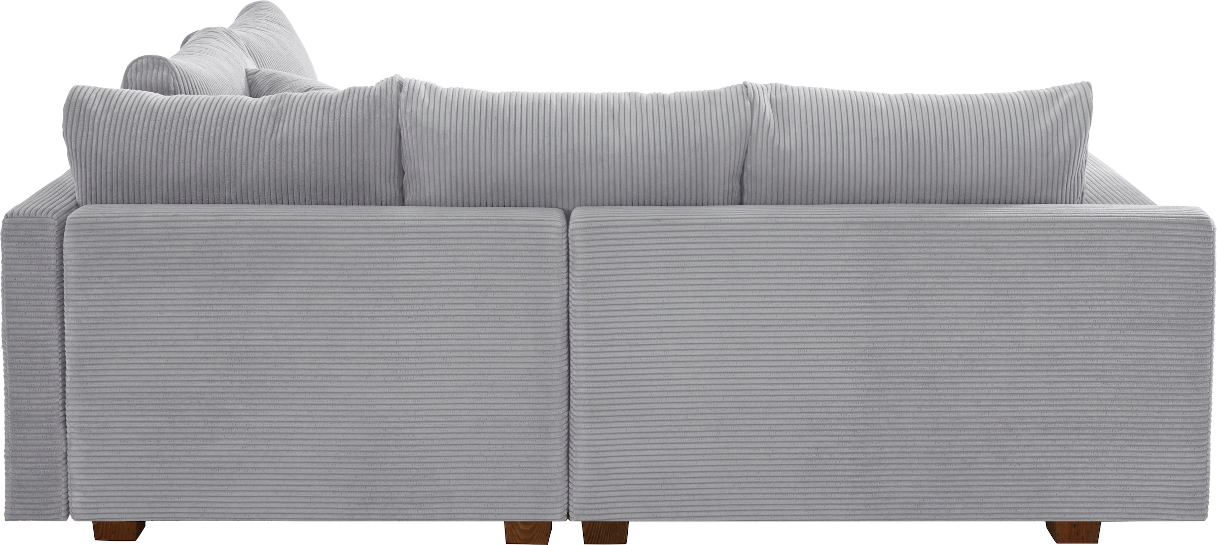 Home affaire Ecksofa »Rice L-Form, B: 216 cm« Set: Sofa & Hocker, mit 3 Zierkissen, Federkern