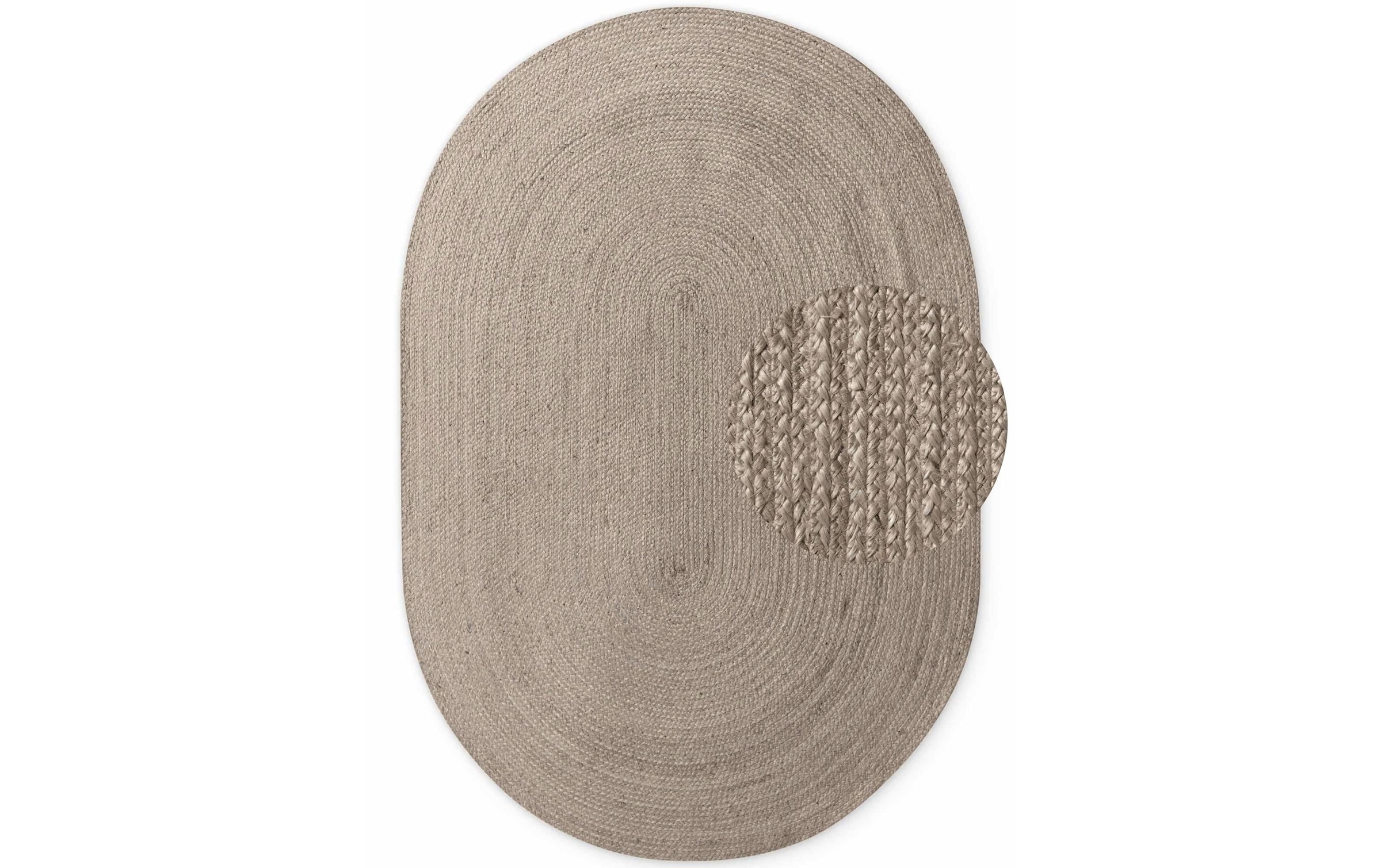 HANSE Home Teppich »Rangpur Juteteppich, in rund und oval« oval 10 mm Höhe handgewebt, 100% Jute , Natur, Wohnzimmer, Flur, Boho, Skandi