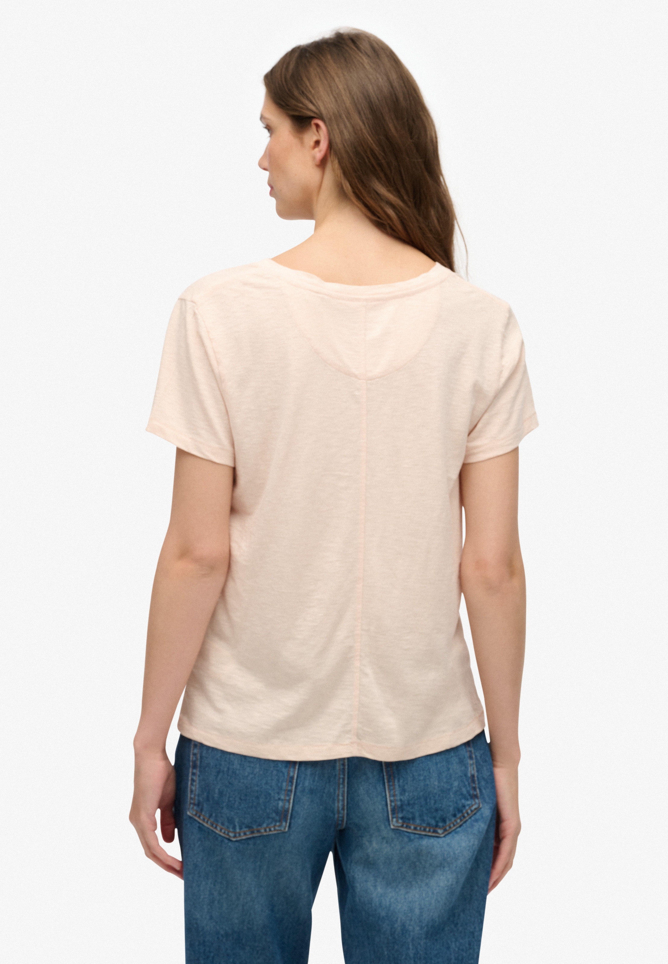 Superdry T-Shirt »STUDIOS SLUB EMB VEE TEE«