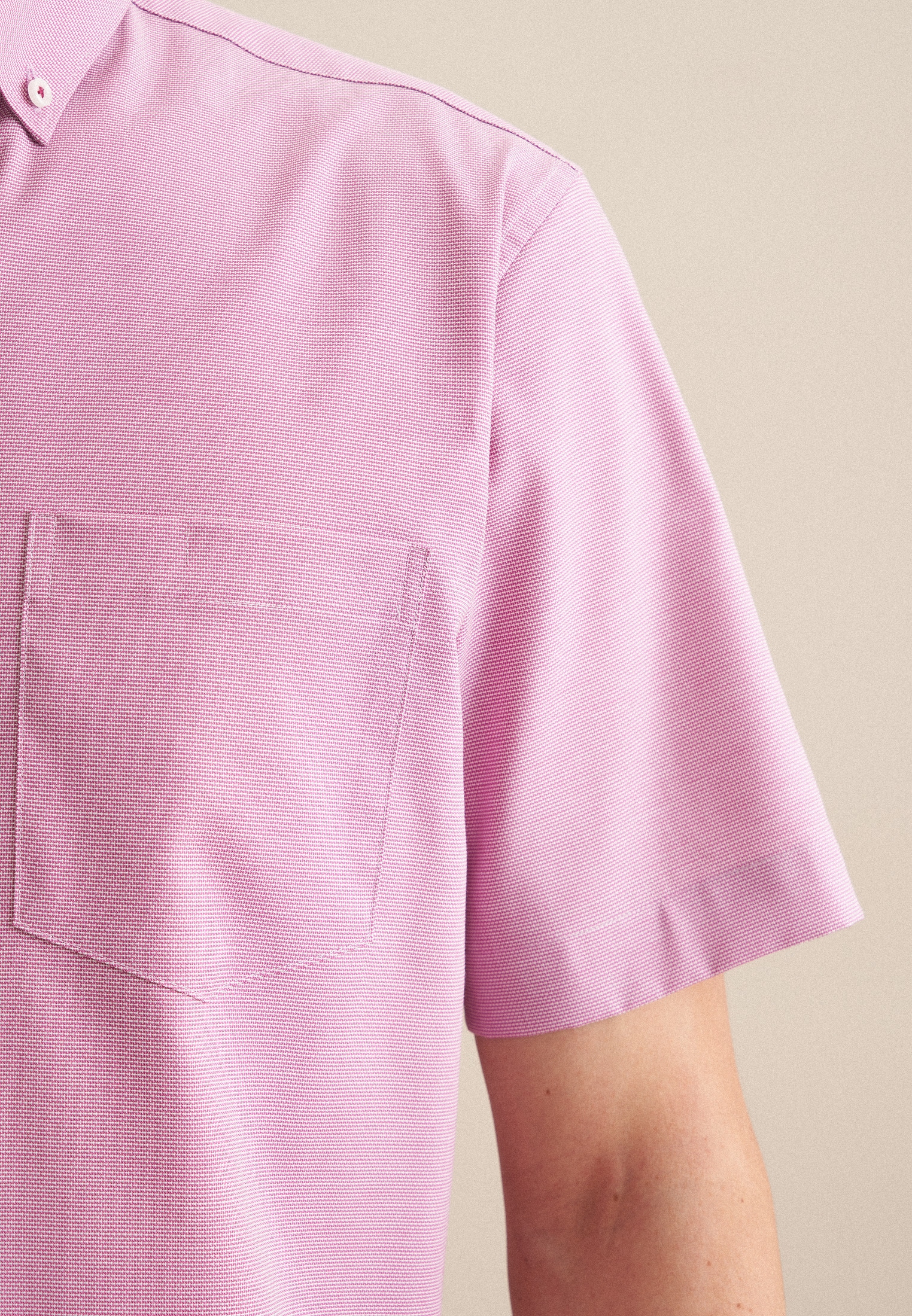 seidensticker Businesshemd »Regular«, Regular 1/2 Button-Down-Kragen Struktur
