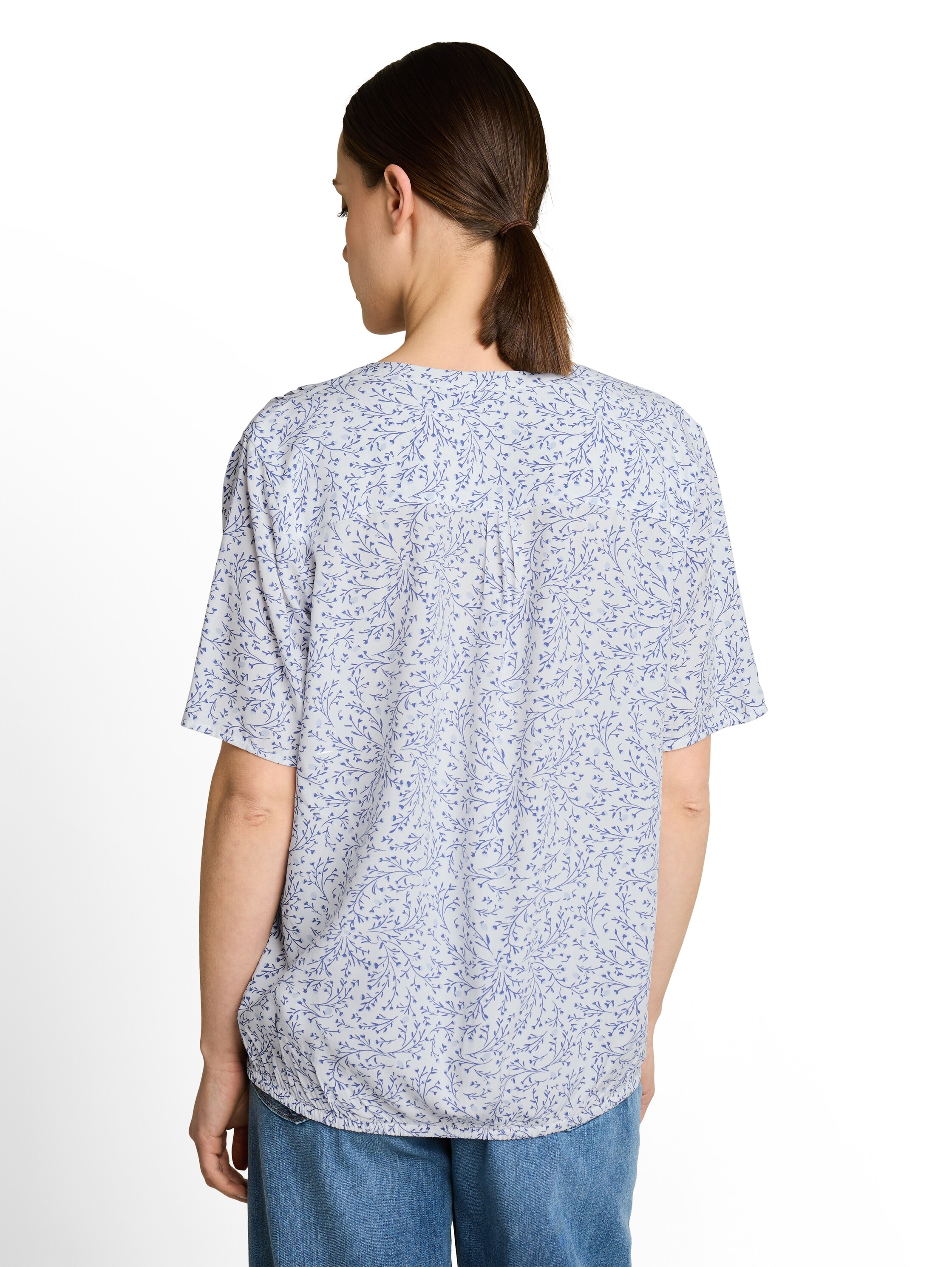TOM TAILOR Klassische Bluse mit All-Over Print