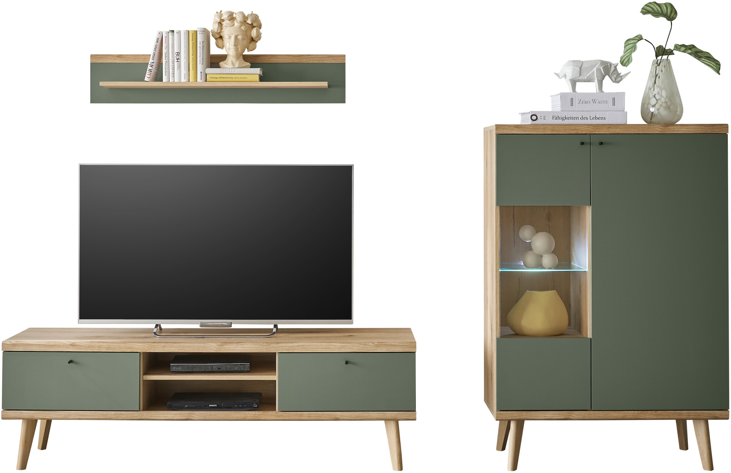 Home affaire Wohnwand »MAVAS« Set, 3 Stk. tlg.