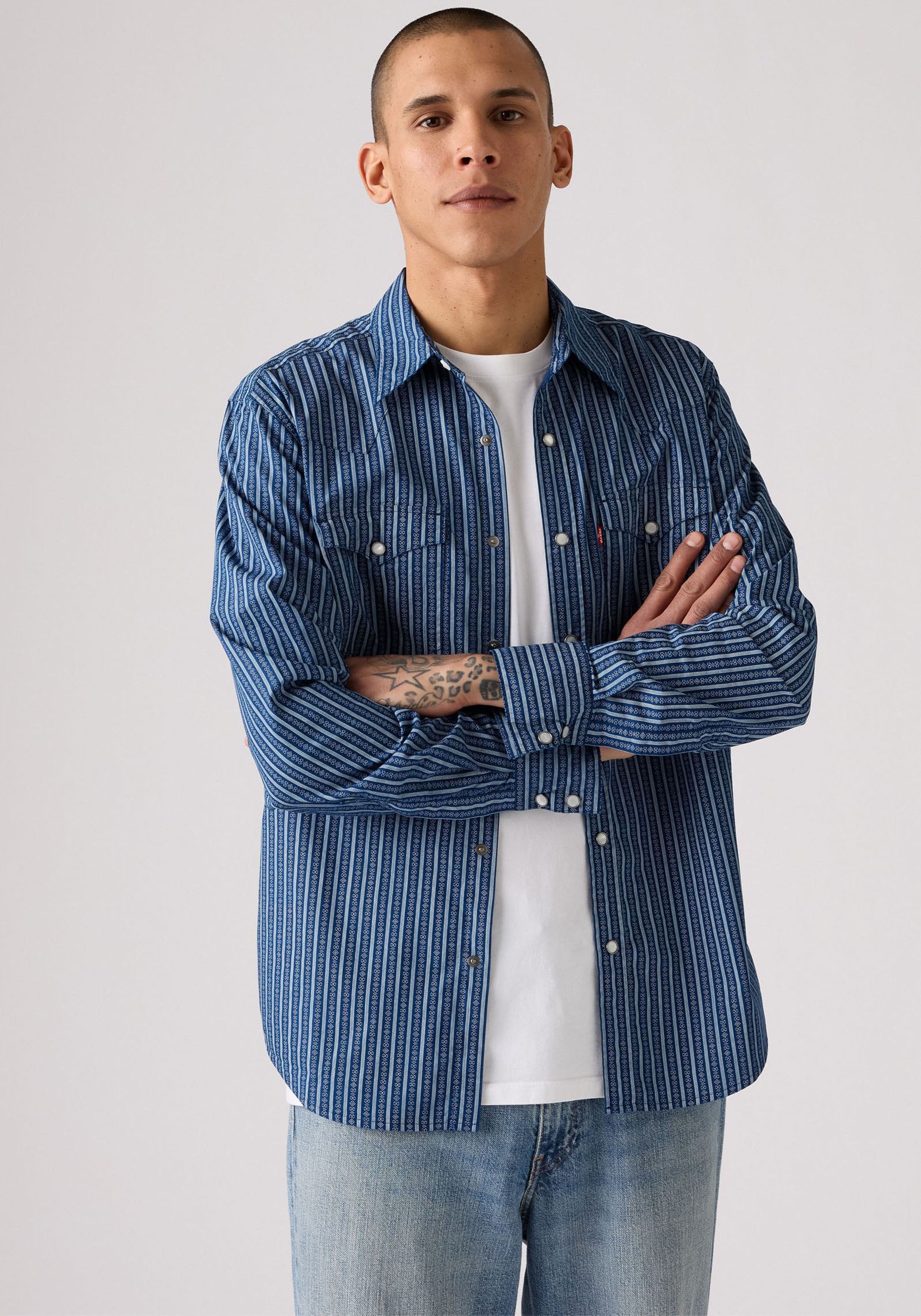 Levi's® Chemise en jean »LE BARSTOW WESTERN STAND« avec poches poitrine