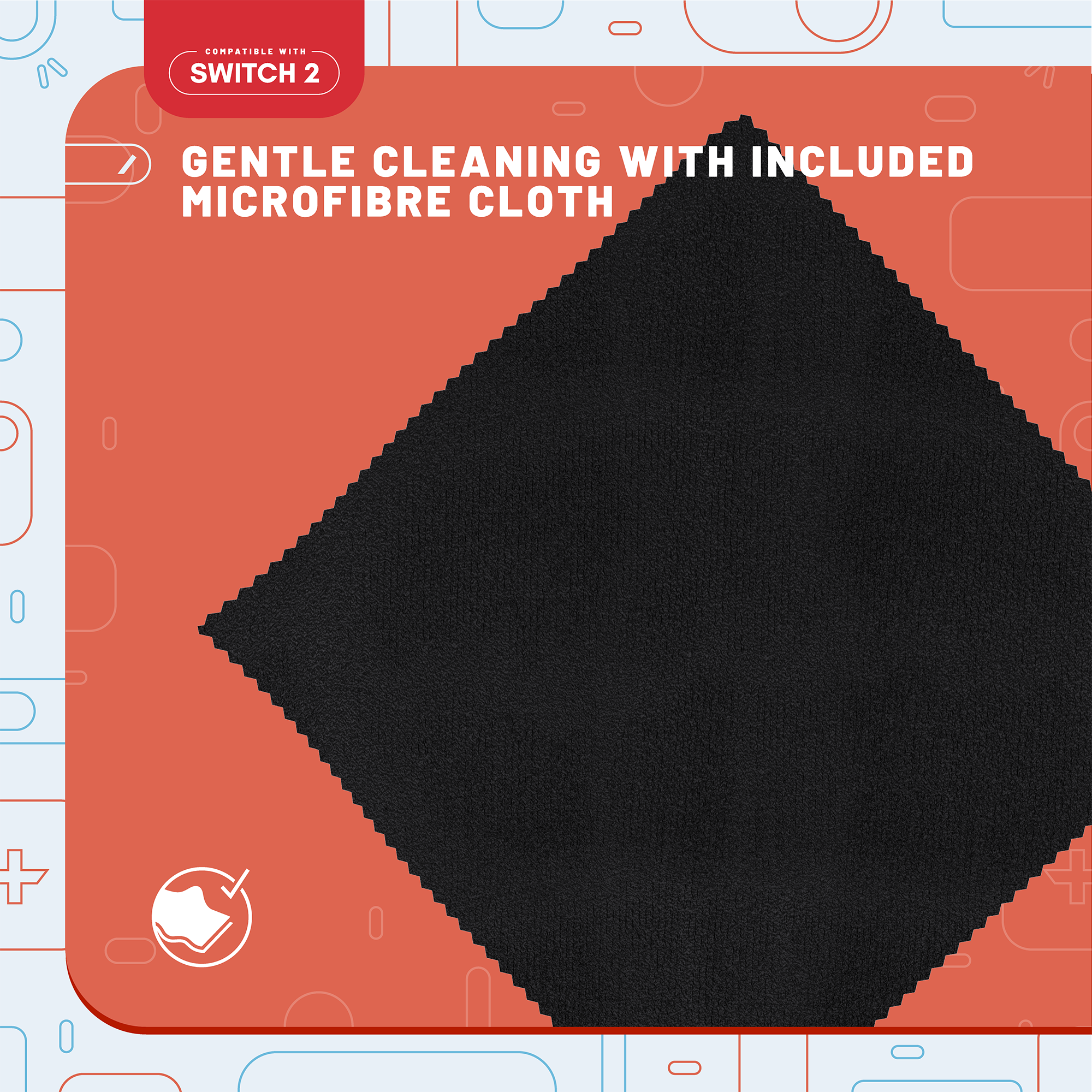 Stealth Displayschutzglas »Tempered Glass / Schutzglas (2 Stück) + Reinigungstuch für Switch 2« für Nintendo Switch 2