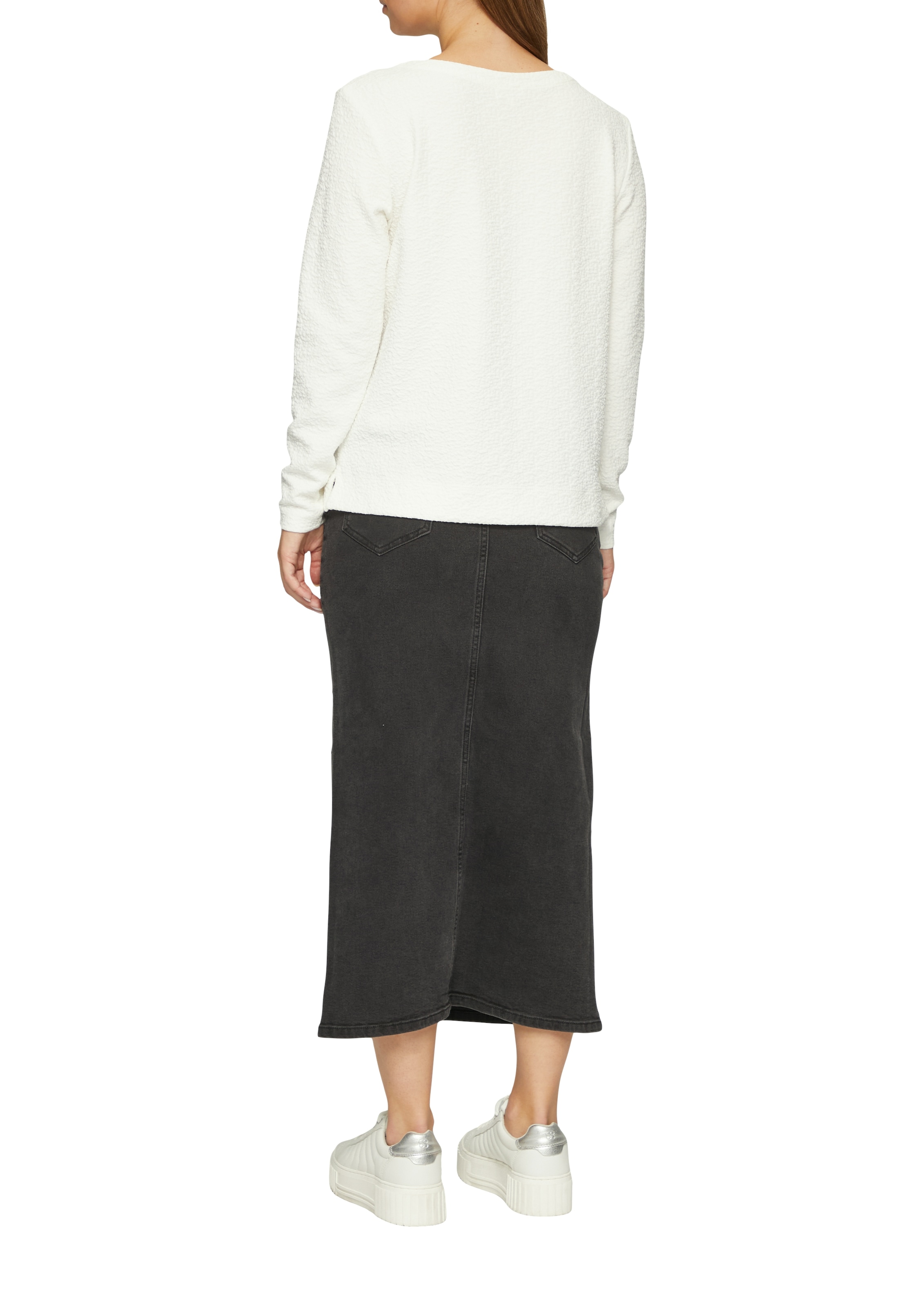 s.Oliver Longsweatshirt , mit Crinkle Optik
