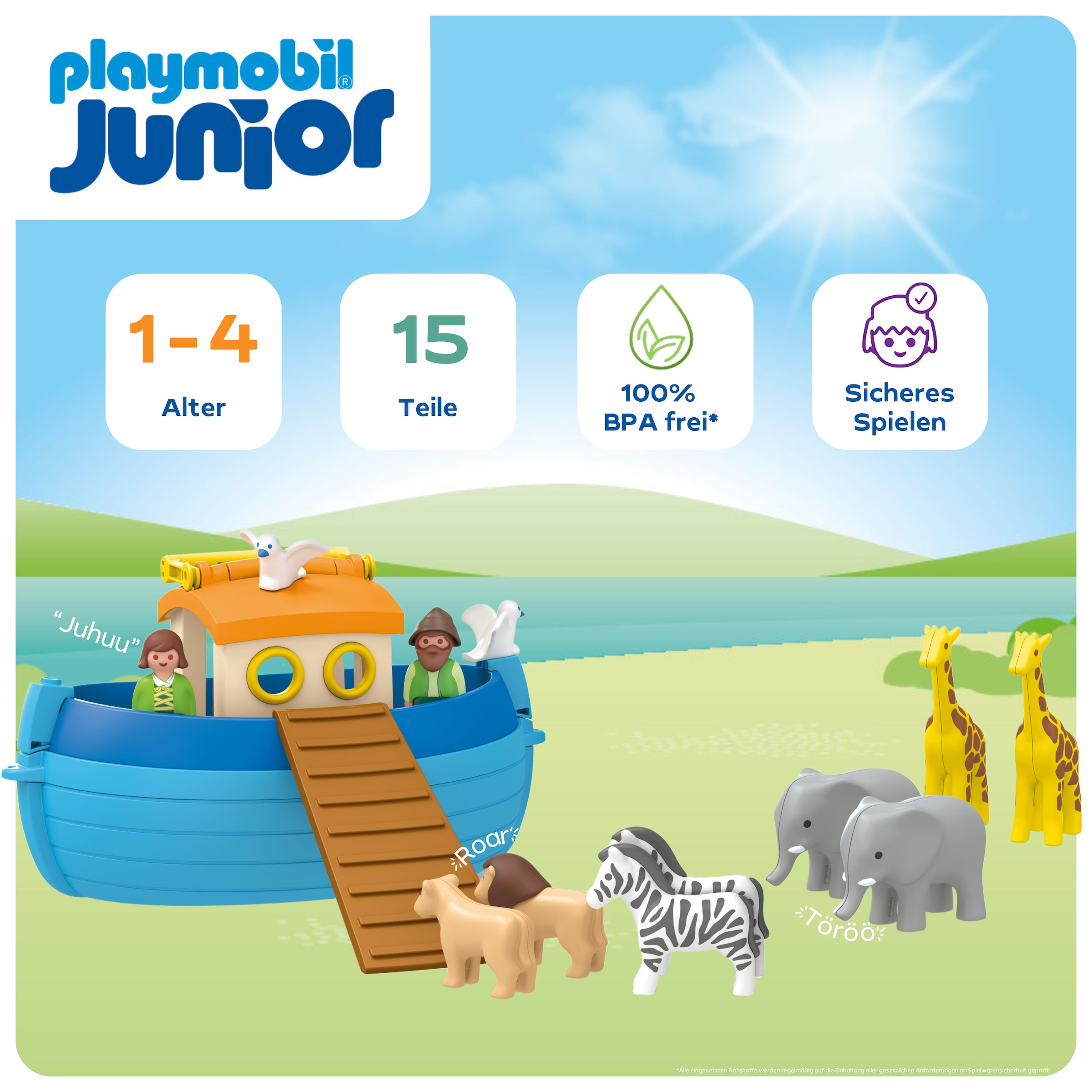 Playmobil® Jeu de construction »Meine Mitnehm-Arche Noah (71681), JUNIOR« fabriqué en Europe