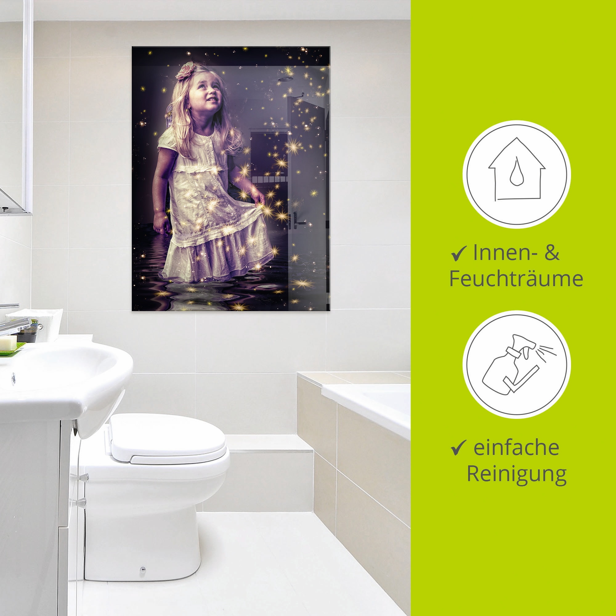 Artland Glasbild »Märchen - Sterntaler« Geschichten & Märchen 1 Stk. tlg. in verschiedenen Grössen