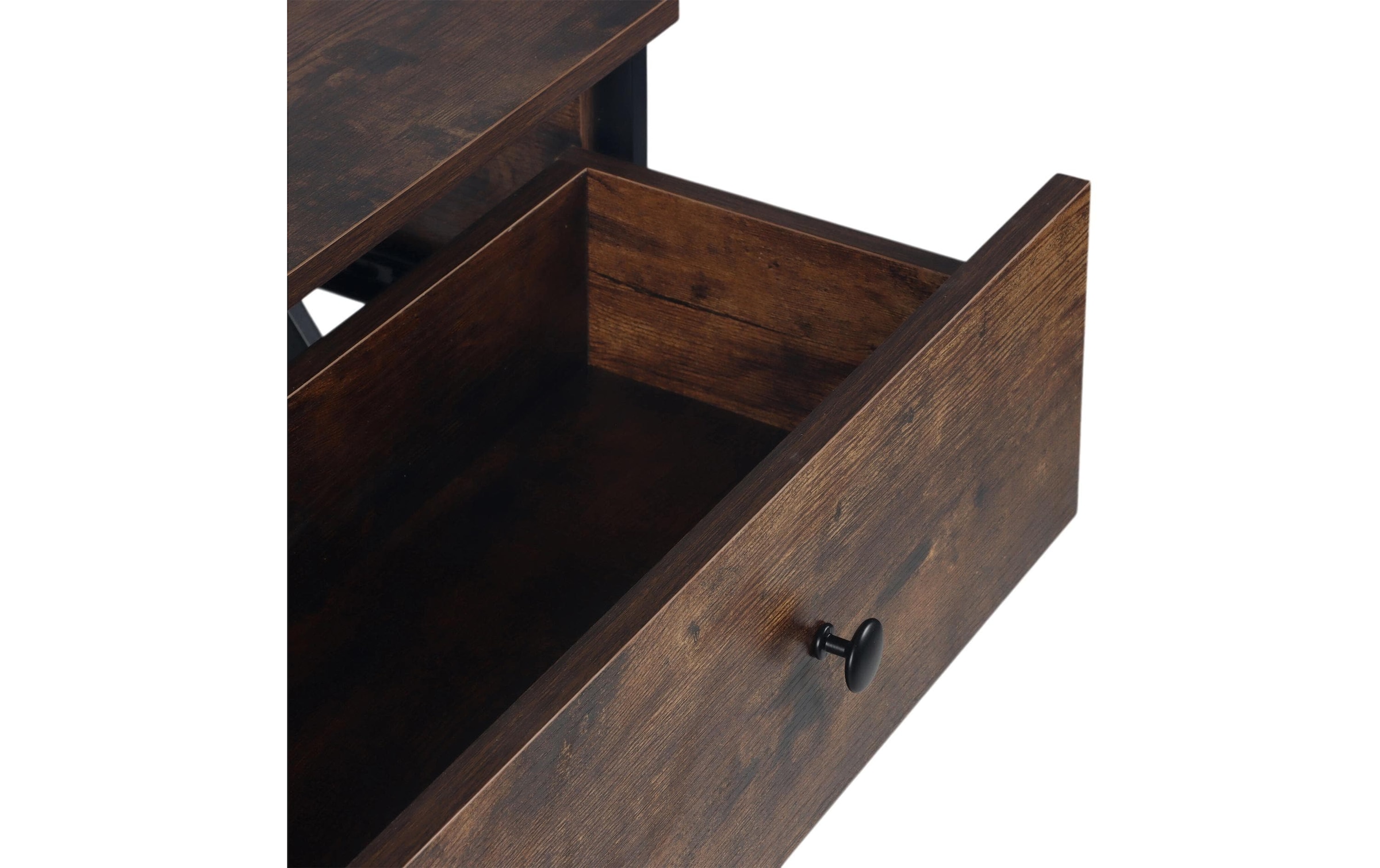 relaxdays Konsolentisch »80 x 100 x 30 cm« Schmale Flurkonsole mit Schublade und 3 Ablagen