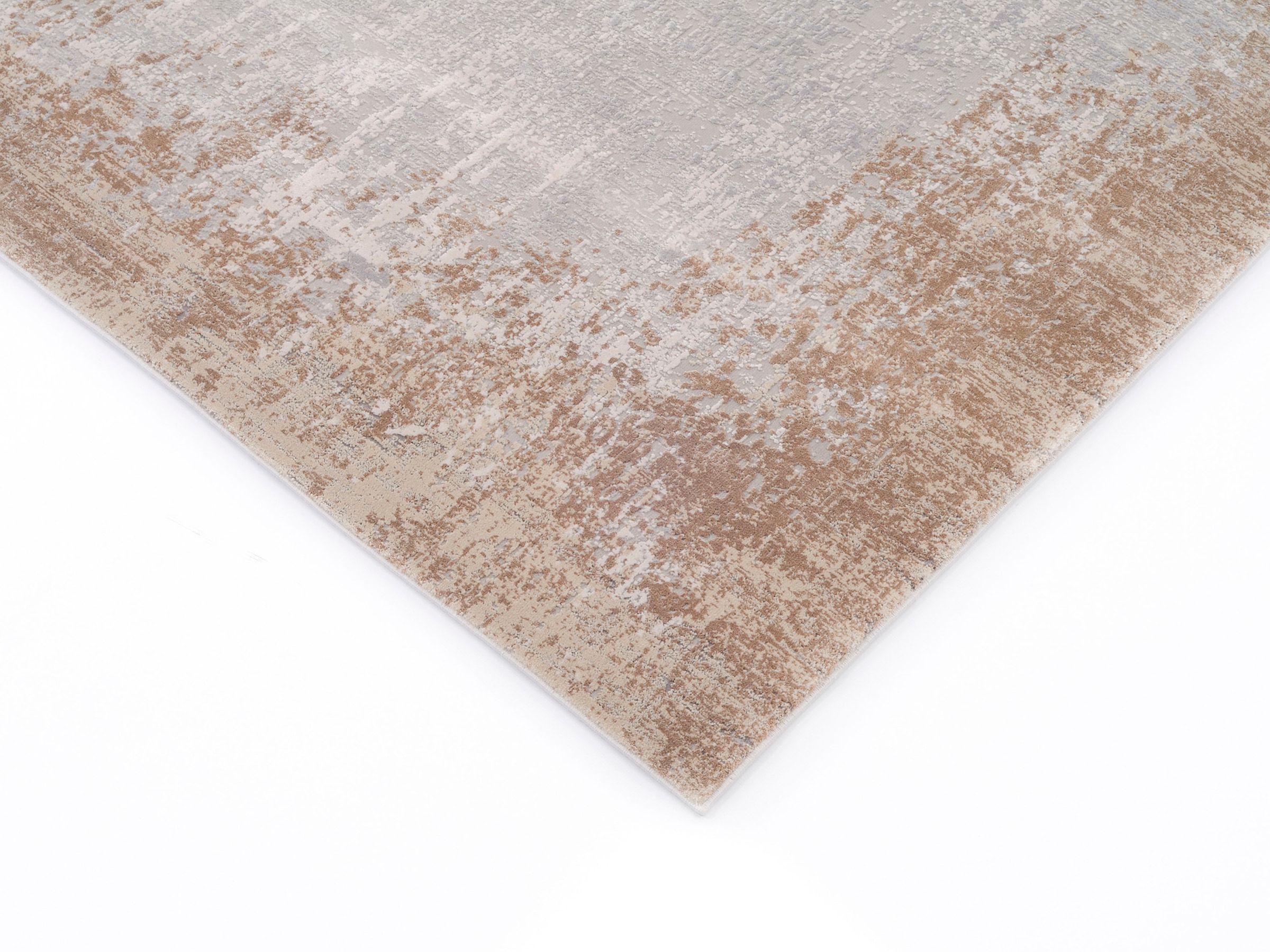 WK WOHNEN Tapis »BORDER« Rectangulaire 8 mm Höhe hochwertiger Viskoseanteil, samtweiche Oberfläche mit 3 D Effekt