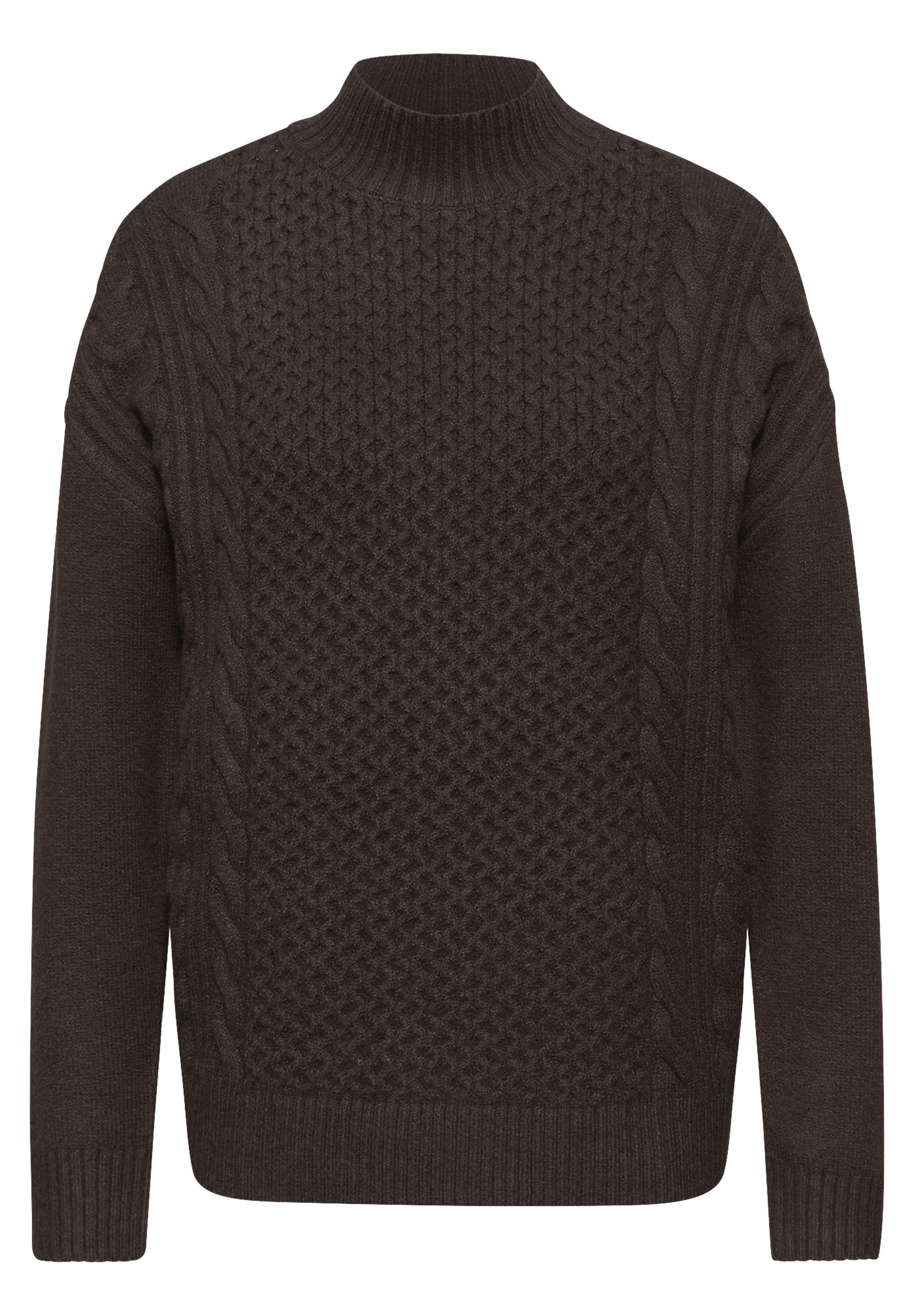STREET ONE Stehkragenpullover mit Strickmuster
