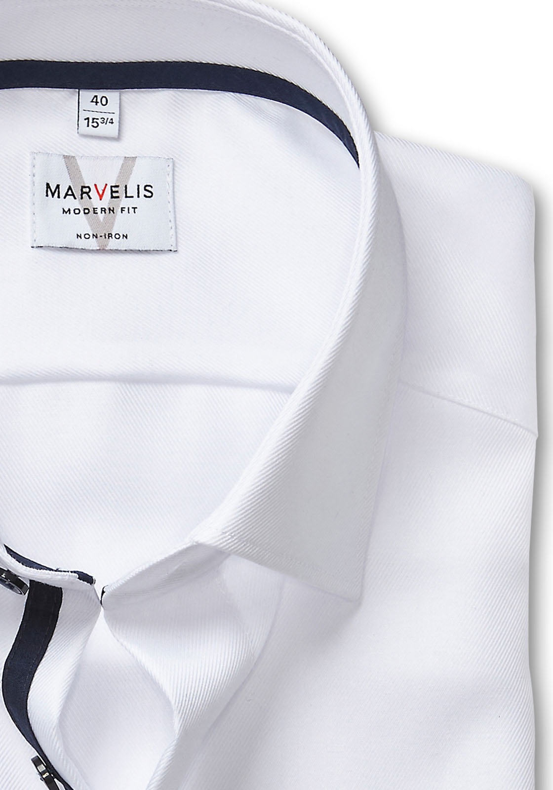 MARVELIS Chemise à manches longues Businesshemd, New-Kentkragen, modern fit