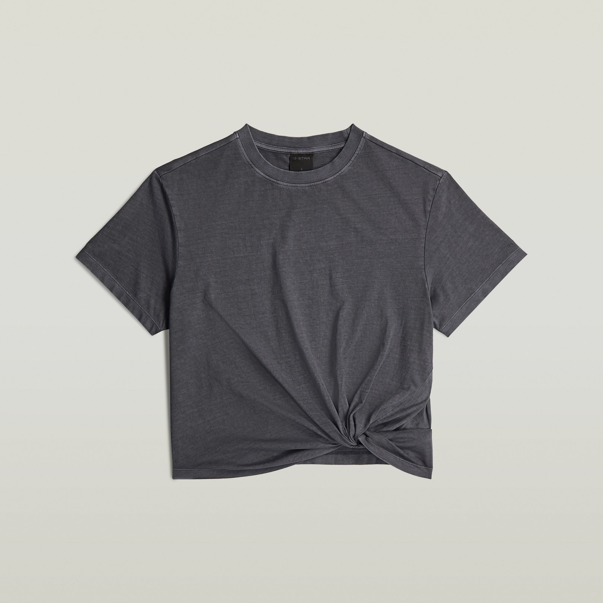 G-STAR T-shirt »Relaxed Knot« avec détail noué, col rond