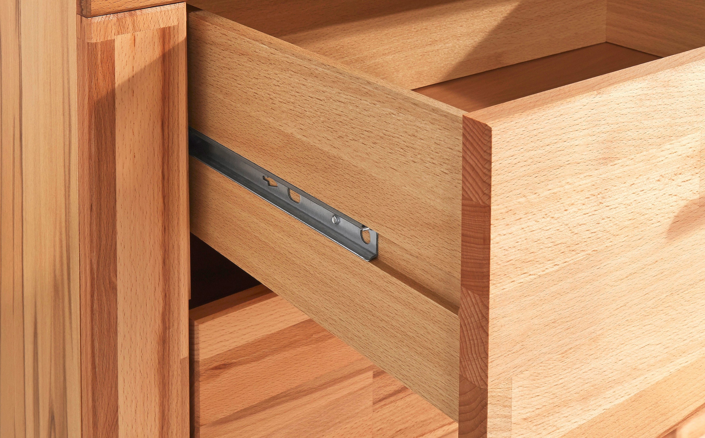 VOGL Möbelfabrik Kommode »Toronto« in 2 Breiten, teilmassiv, Rahmenoptik, Made in Germany