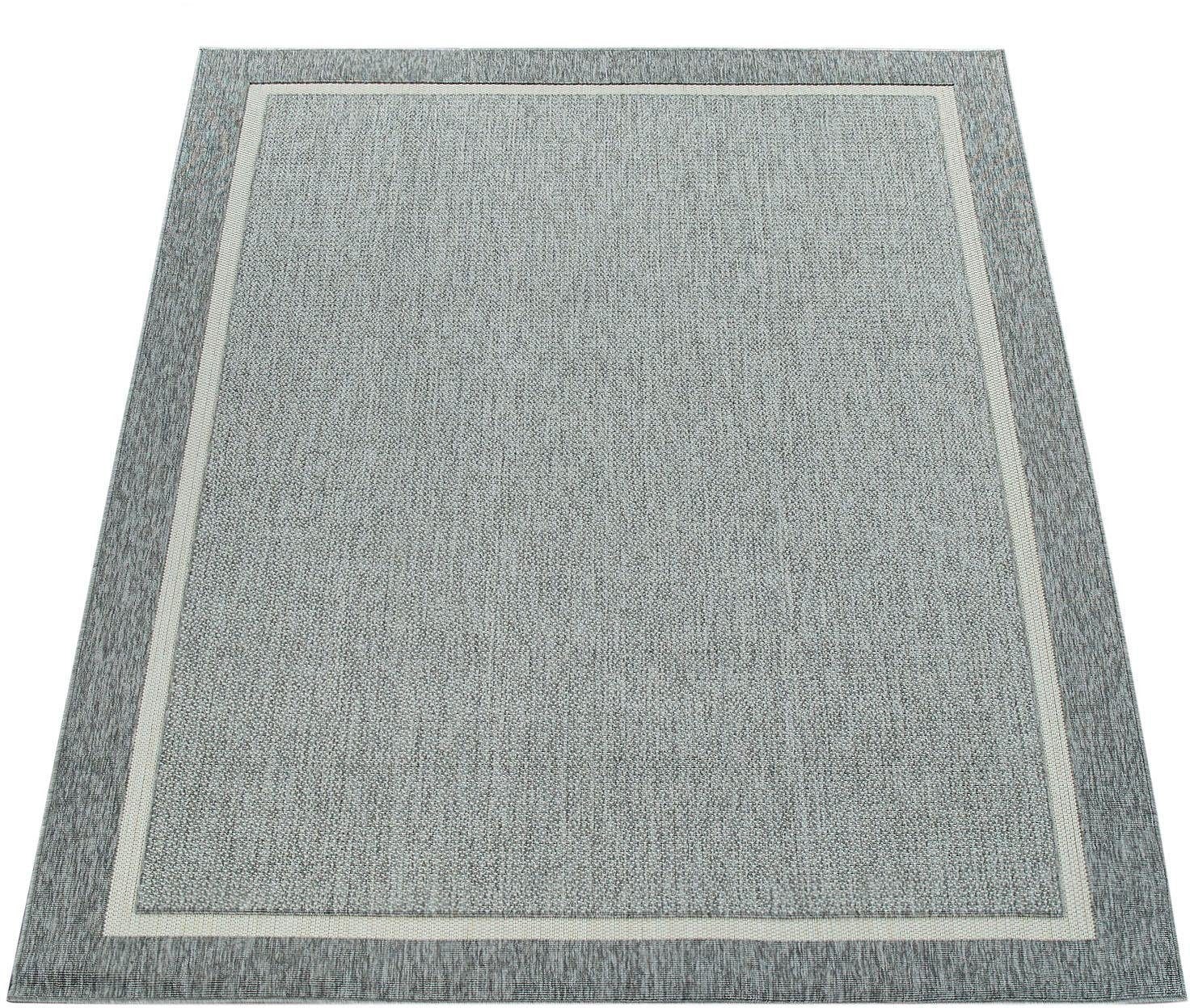 Paco Home Teppich »Brugge 225« rechteckig 4 mm Höhe Flachgewebe, mit Bordüre, In- und Outdoor geeignet, Wohnzimmer