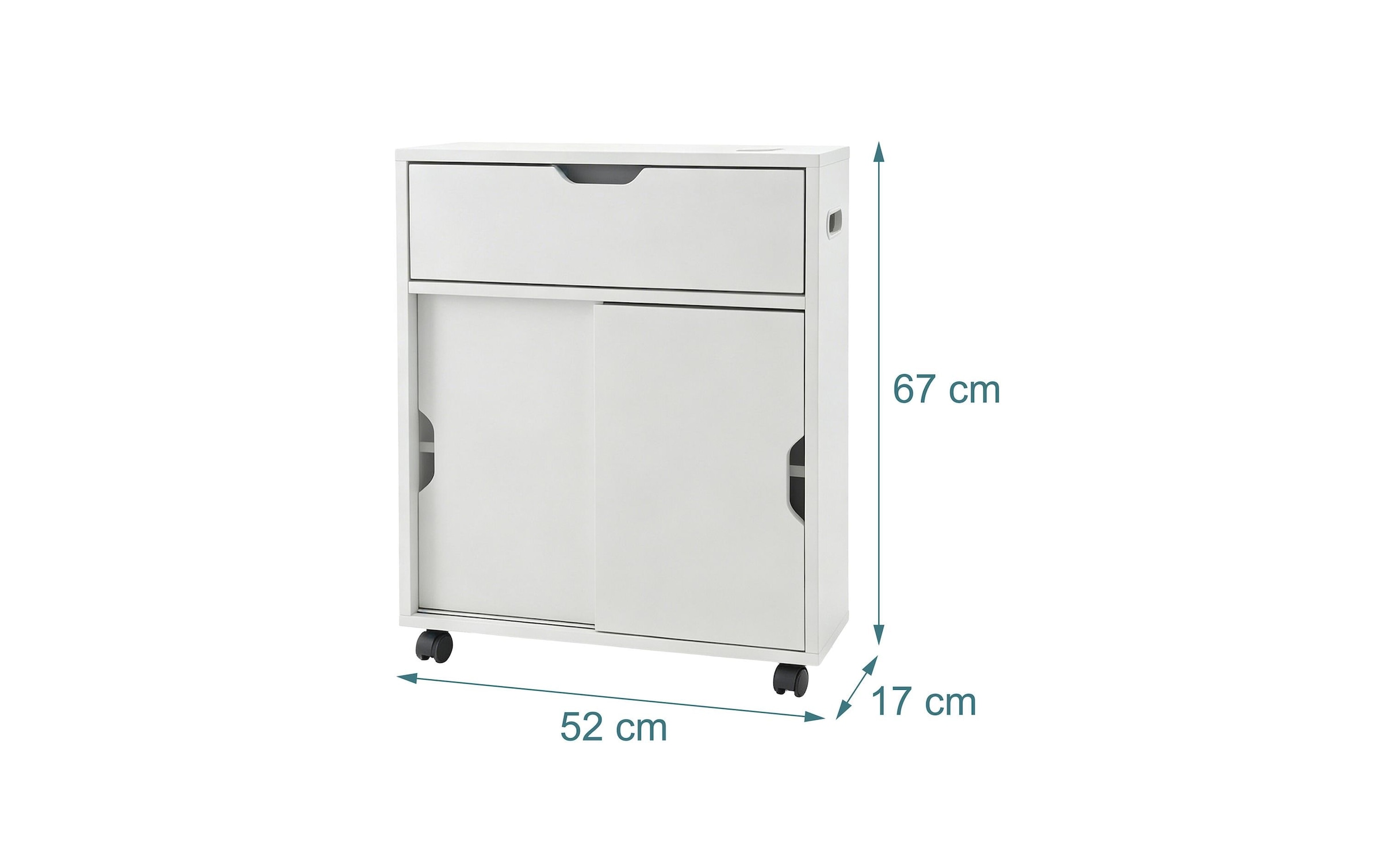relaxdays Armoire multi-usages »Nischenwagen 17 x 67 cm«
