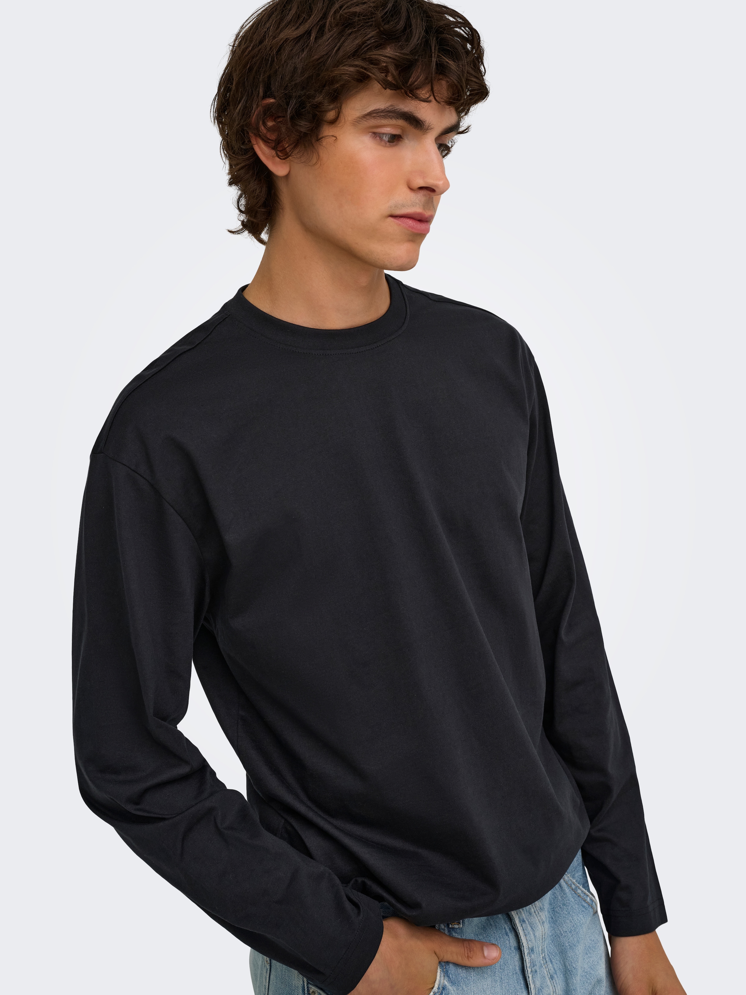 ONLY & SONS T-shirt à manches longues »ONSFRED LIFE RLX LS TEE NOOS« coton, coupe décontractée
